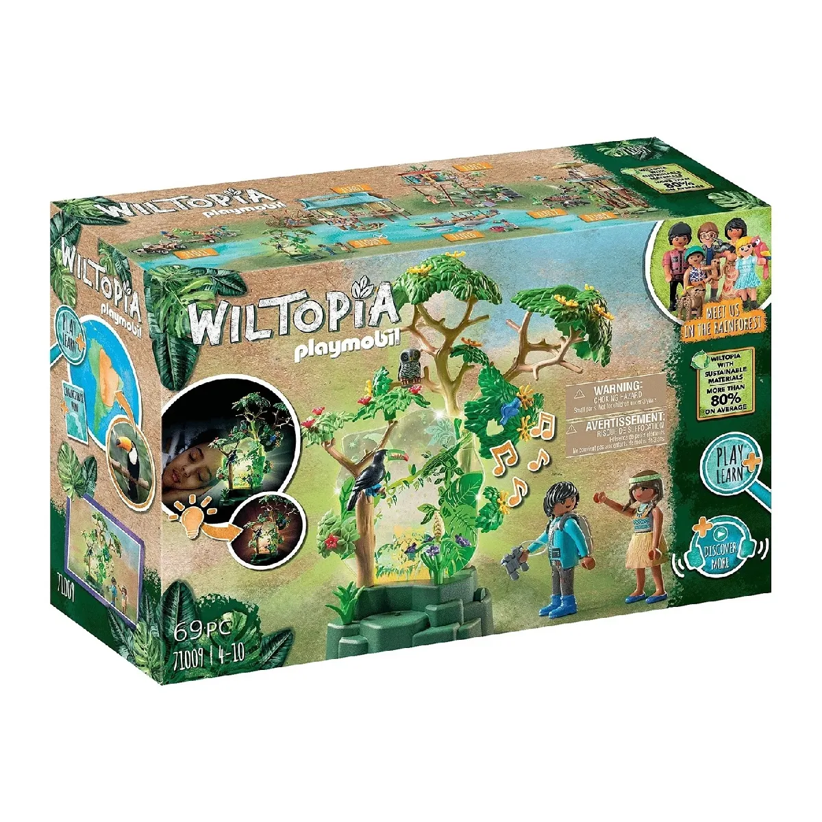 Wiltopia Forêt tropicale avec veilleuse