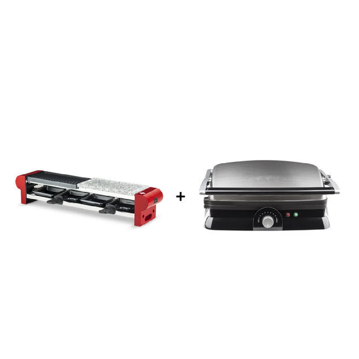 HKOENIG RP4 APPAREIL A RACLETTE PIERRE + GR20 PLANCHA GRILL ET PANINI