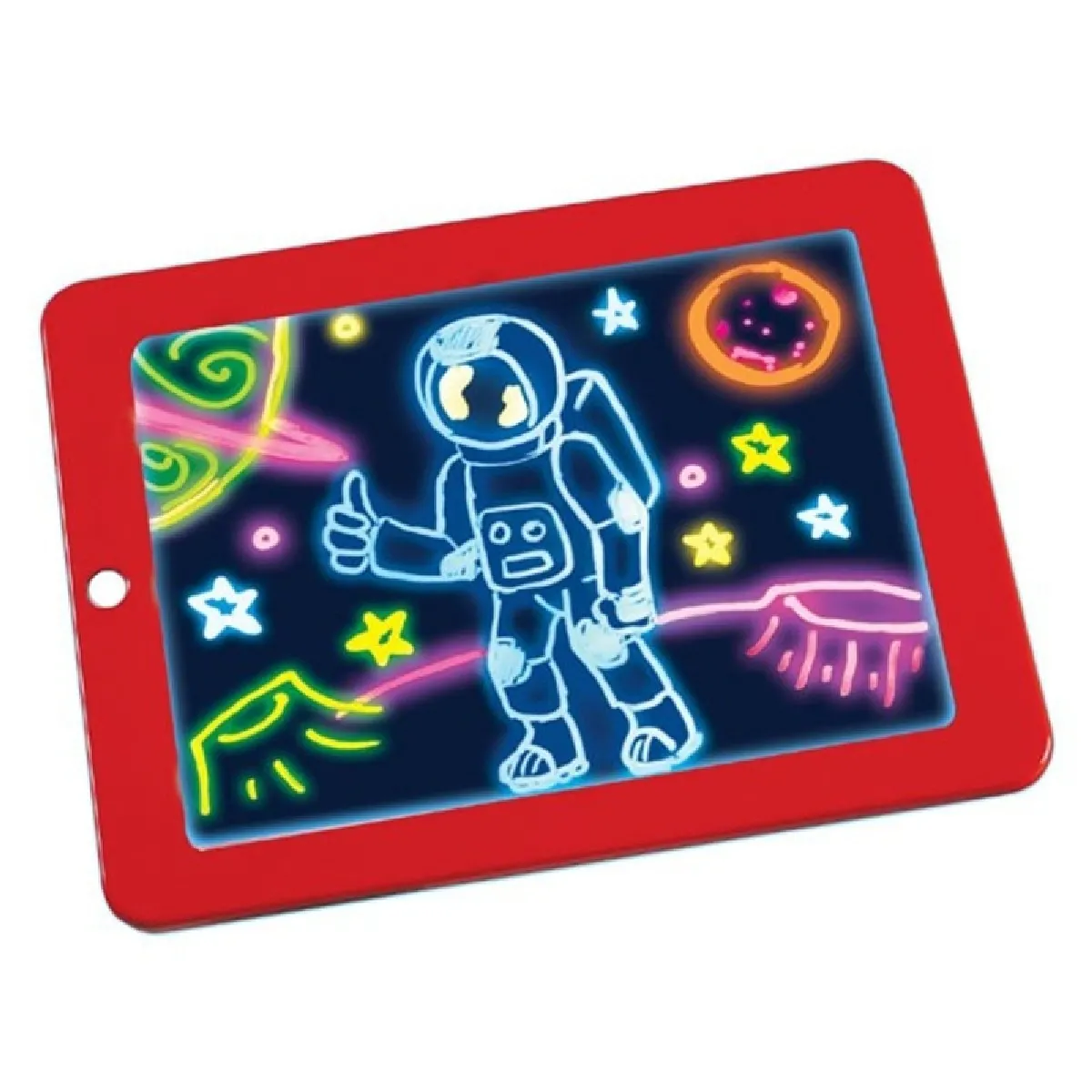 Tableau d'écriture LED 3D Magic Drawing Pad Creative enfants dessin jouets Rouge