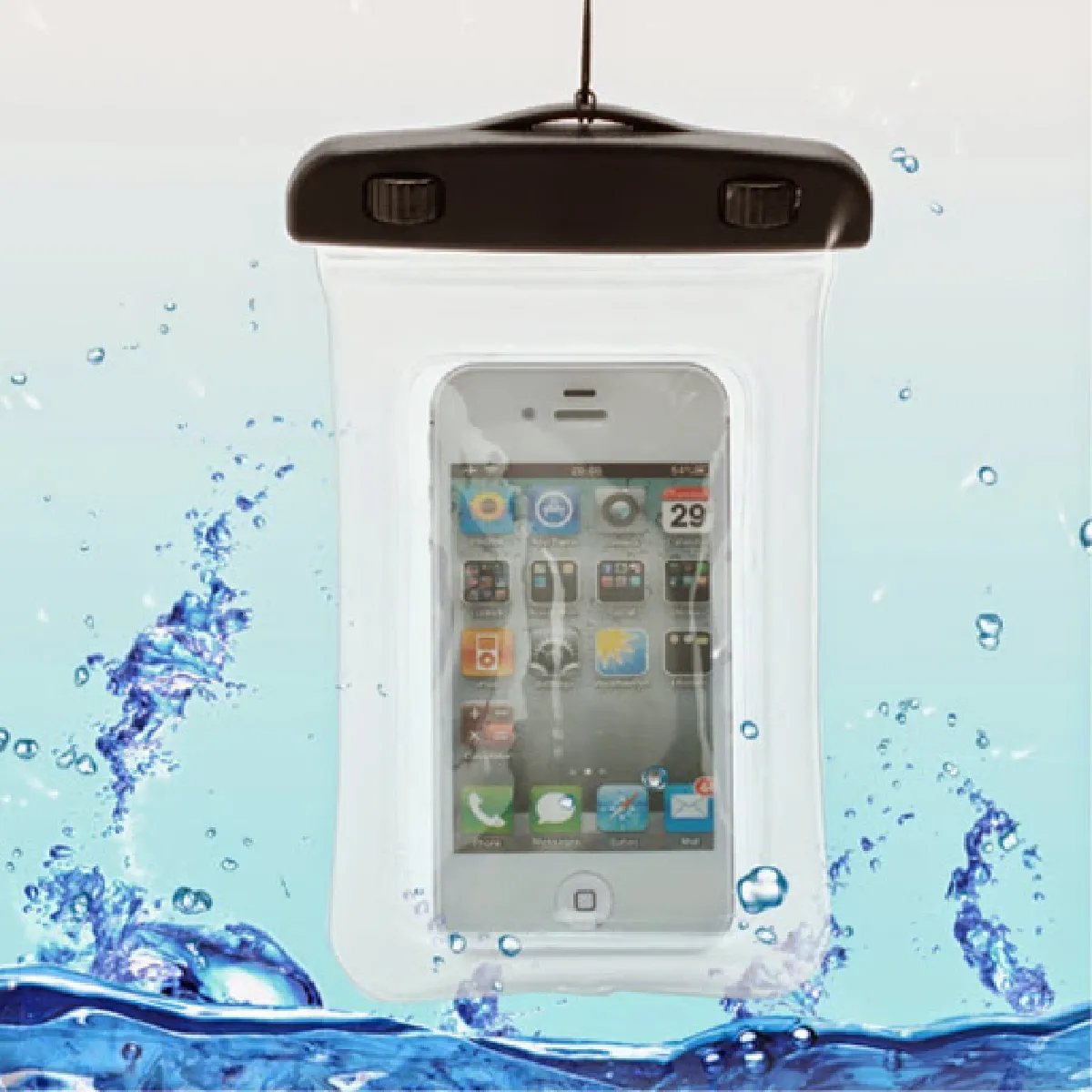 Housse etui pochette etanche waterproof pour Blackberry Z10 - TRANSPARENT