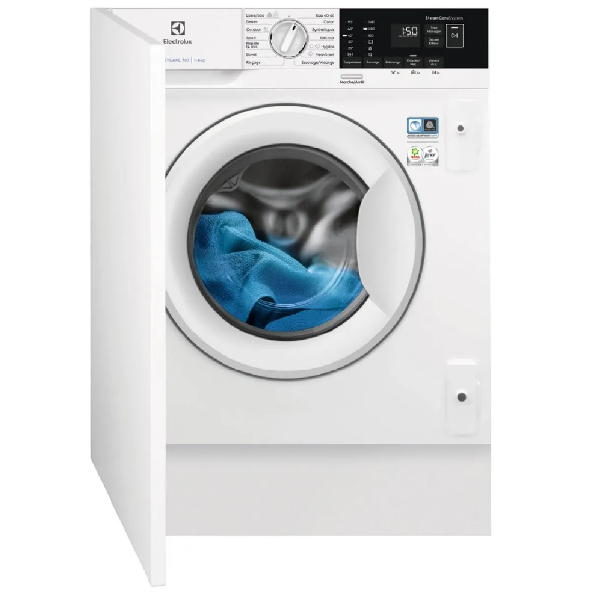 Lave-linge intégrable 8kg 1400 tours/min - EW7F1482BI - ELECTROLUX