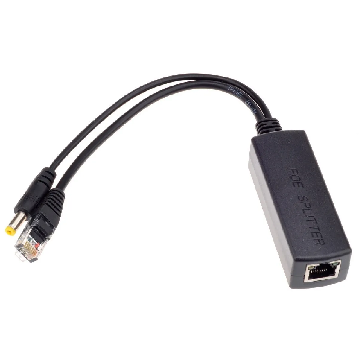 Splitter Power Over Ethernet 48V Input et 12V output Adaptateur de répartiteur PoE 48Vlaissez la caméra IP 12V CC devenir une POE