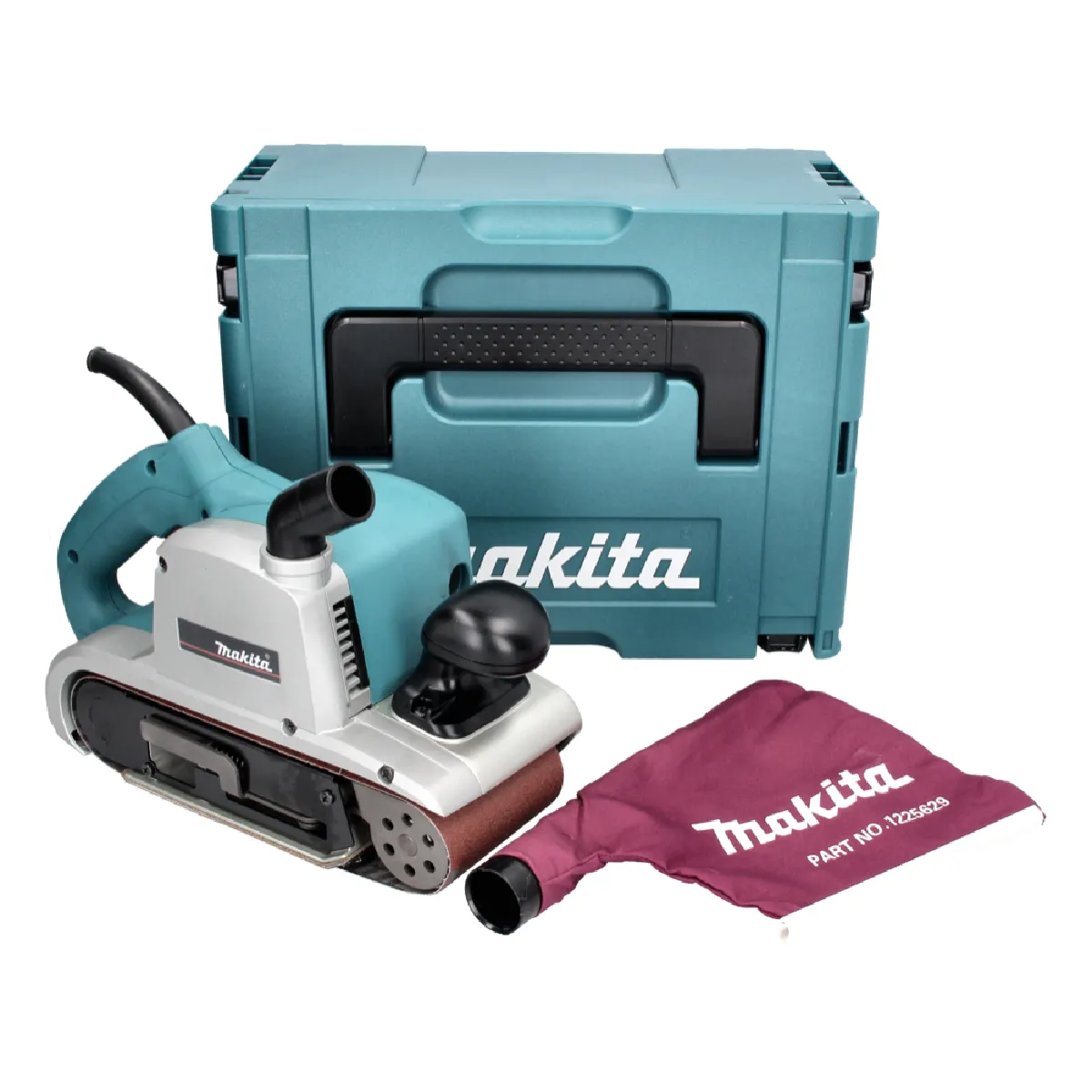 Makita 9403 J Ponceuse à bande 1200 W 100 x 610 mm + Coffret de transport Makpac