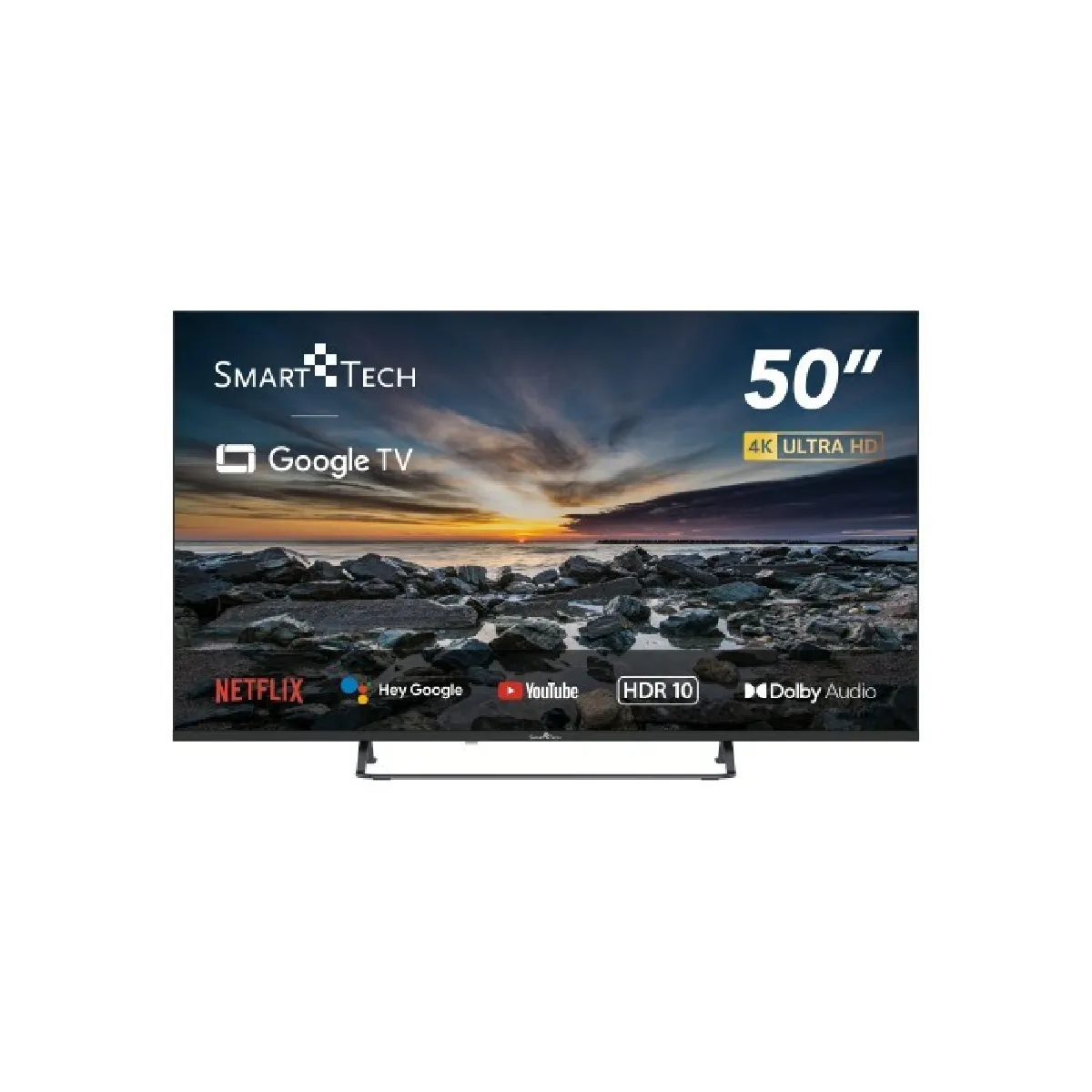 SMART TECH TV 4K UHD 50" (127cm) 50UG10V3, Smart TV Google TV, HDMI, USB, HEVC, Dolby Audio, HDR 10,