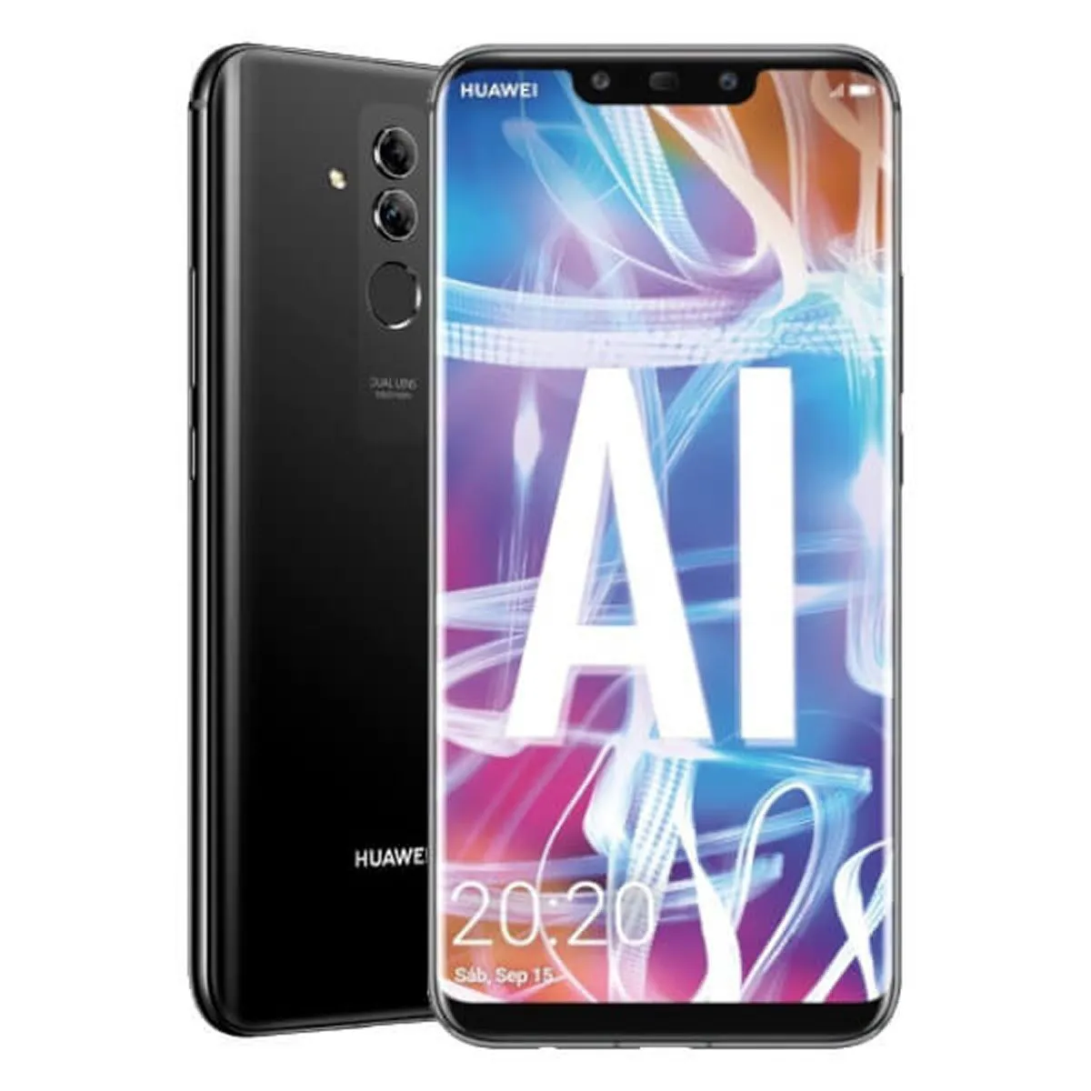 Huawei Mate 20 Lite 4 Go / 64 Go, noir, carte SIM unique SNELX1