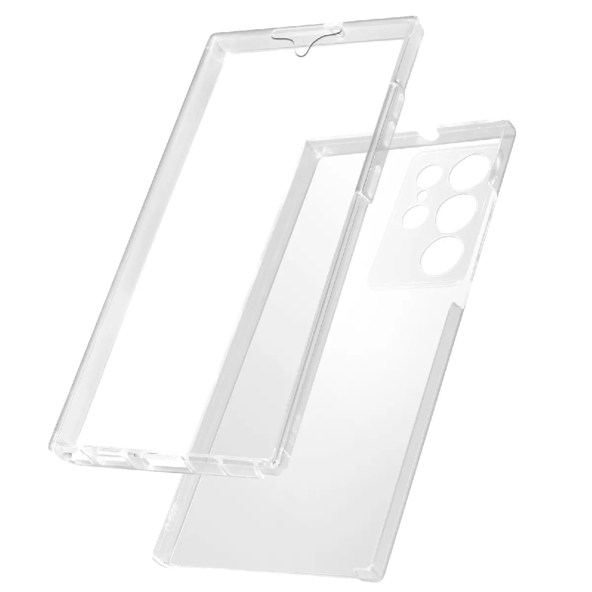 Coque Intégrale pour Samsung S23 Ultra Arrière Rigide Avant Souple Transparent