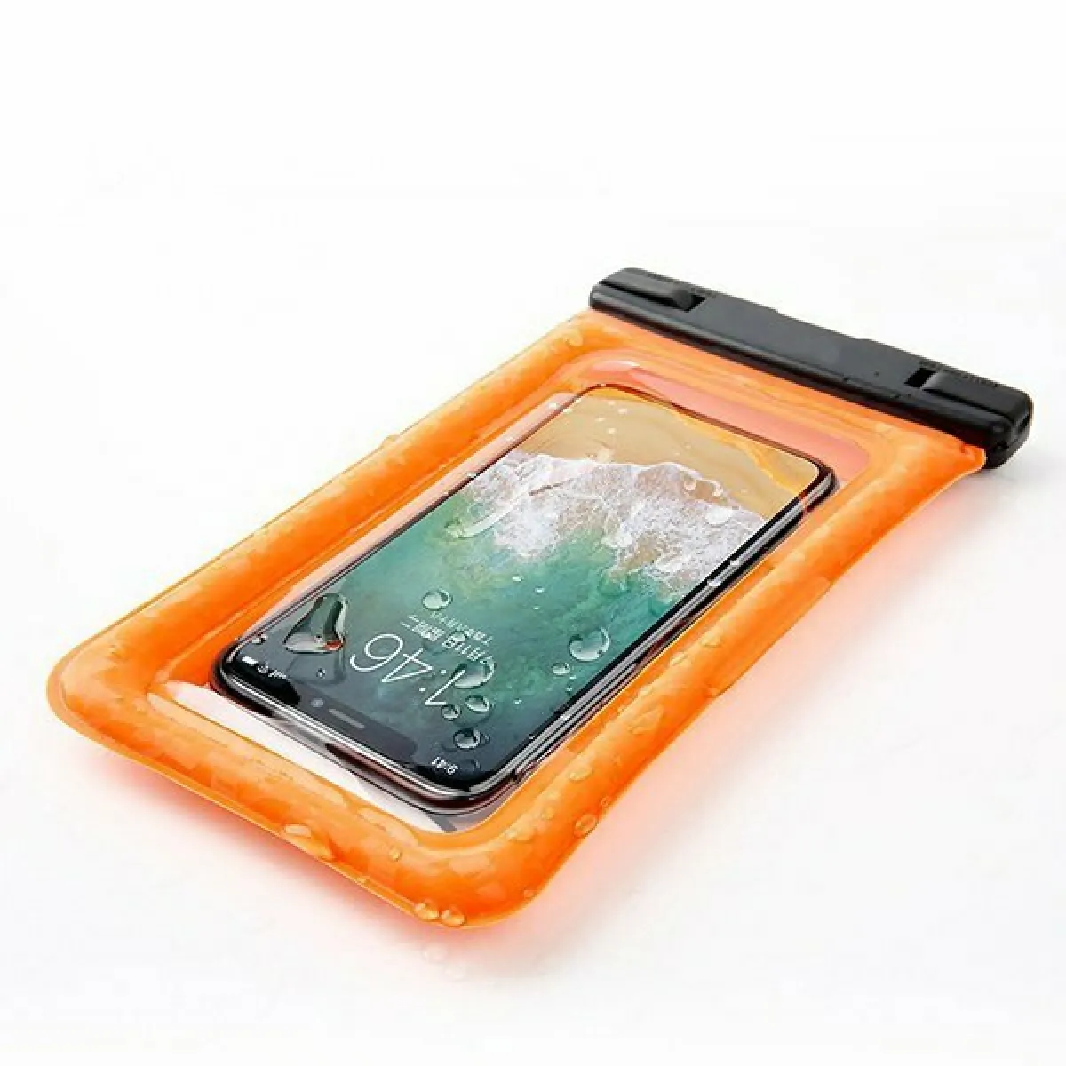 Coque flottante WaterprofFloating IPX8 - 6 "(Hauteur: 210 mm x Longueur: 110 mm) pour Samsung - Orange