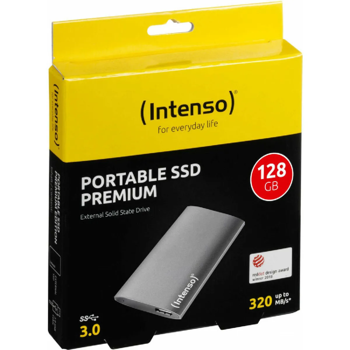 Disque Dur Externe INTENSO FAEDDE0197 SSD 128 GB 1.8" - Anthracite