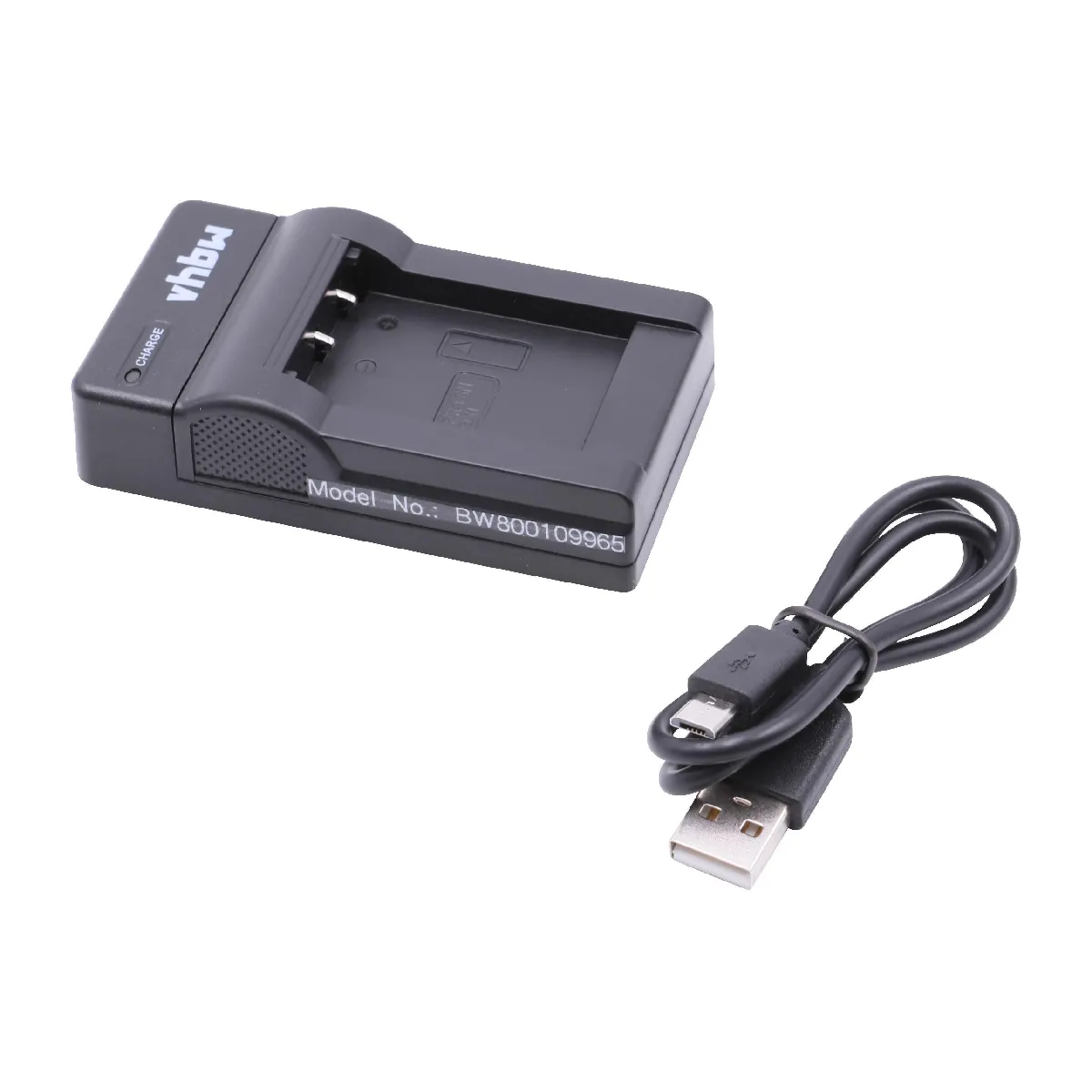 vhbw chargeur Micro USB avec câble pour appareil photo Sony Cybershot DSC-H400, DSC-H400V, DSC-HX300, DSC-HX400, DSC-HX400V, DSC-HX50, DSC-HX50V.