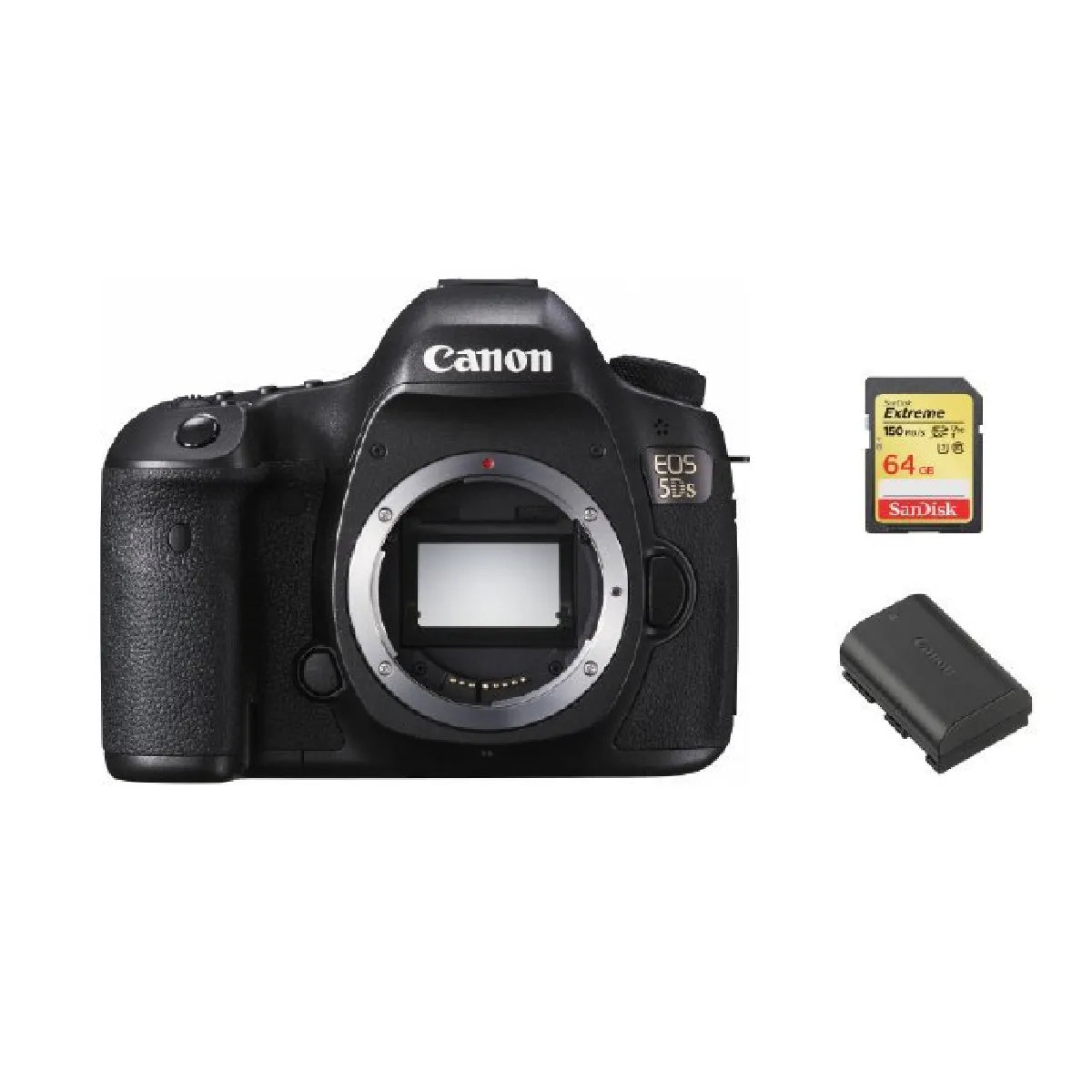 CANON EOS 5DS Body + 64GB SD card + LP-E6N Battery