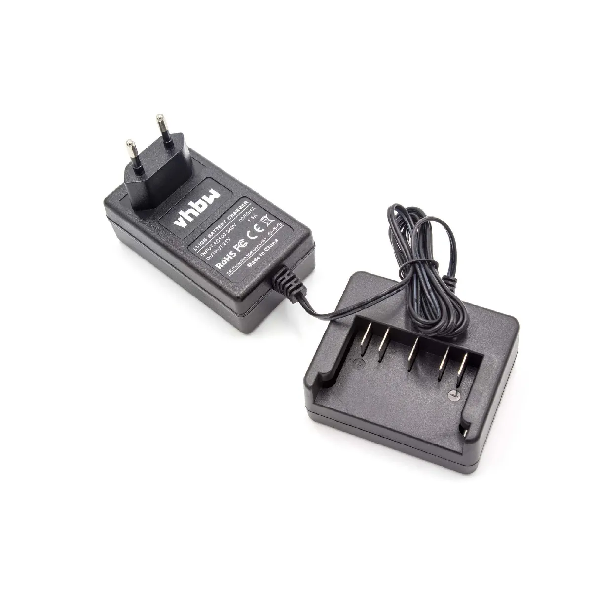 vhbw Chargeur 220V Câble de chargement pour outil Bosch GDS 18 V-LI, GDS 18V-LI HT, GGS 18 V-LI, GSA 18 V-LI, GSB 18 V-LI, GSB 18 VE-2-LI, GSB 18-2-LI