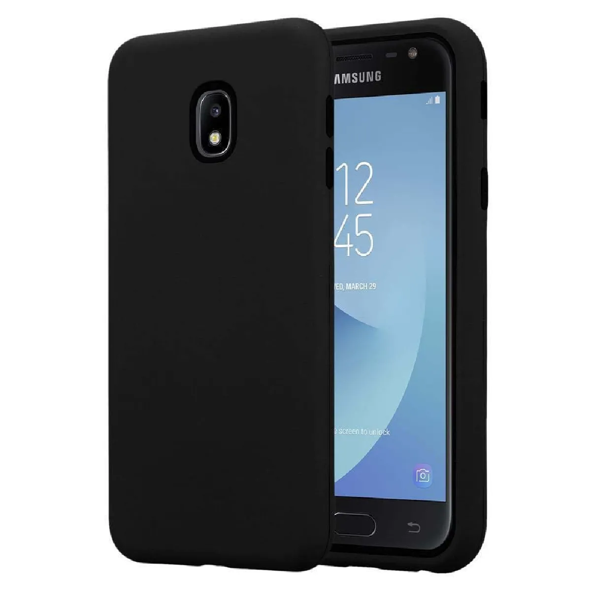 Coque Samsung Galaxy J3 2017 Etui en Noir