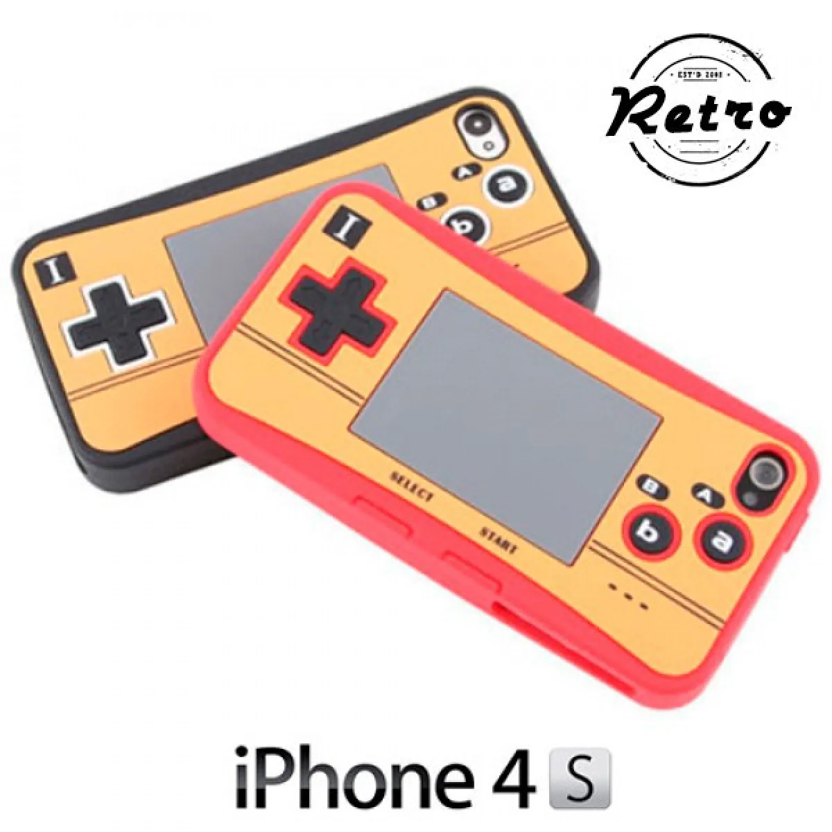 Coque pour iPhone 4 4S imitation console de jeu vidéo vintage - Protection iphone pas cher