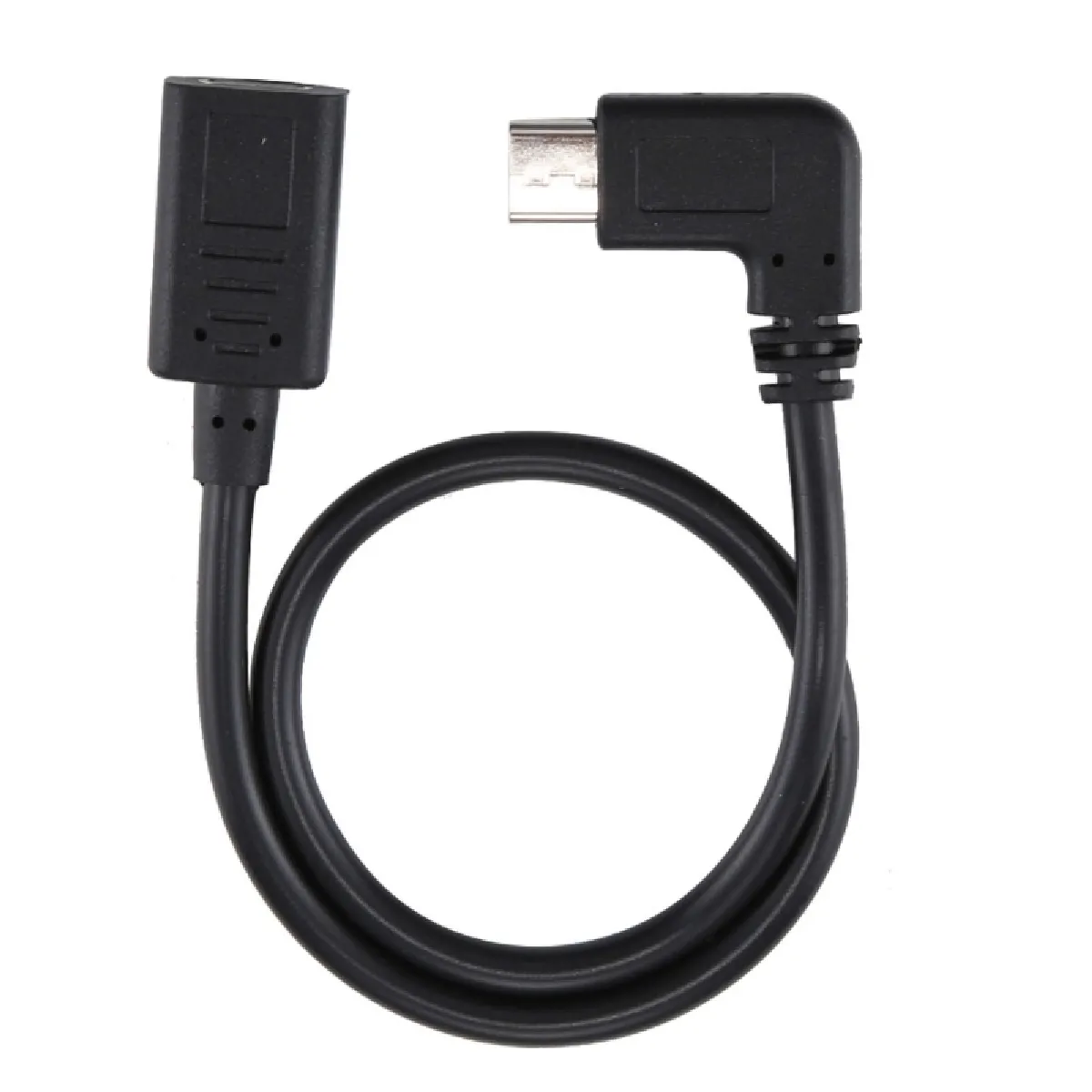 Câble pour Samsung Galaxy S9 et S9 + S8 + S8 + / LG G6 / Huawei P10 P10 Plus / Xiaomi Mi 6 & Max 2 autres Smartphones adaptateur USB-C / Type-C femelle vers USB-C / Type-C mâle, longueur totale: environ 30cm,