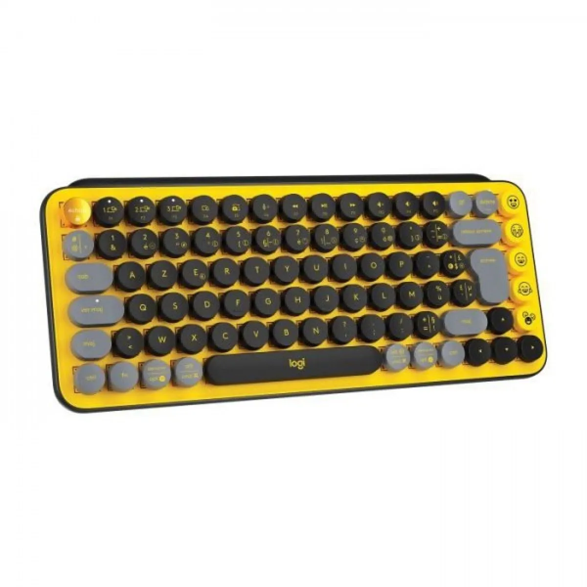 Clavier Sans Fil Logitech - POP Keys Mécanique avec Touches Emoji Personnalisables, Bluetooth ou USB, Design Compact Durable -