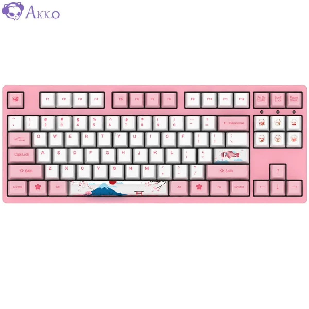 Tokyo Sakura Cable Machine Gaming Keyboard 87 Touches PBT PC Gamer C Switch   Keyboard (Rose Switch)