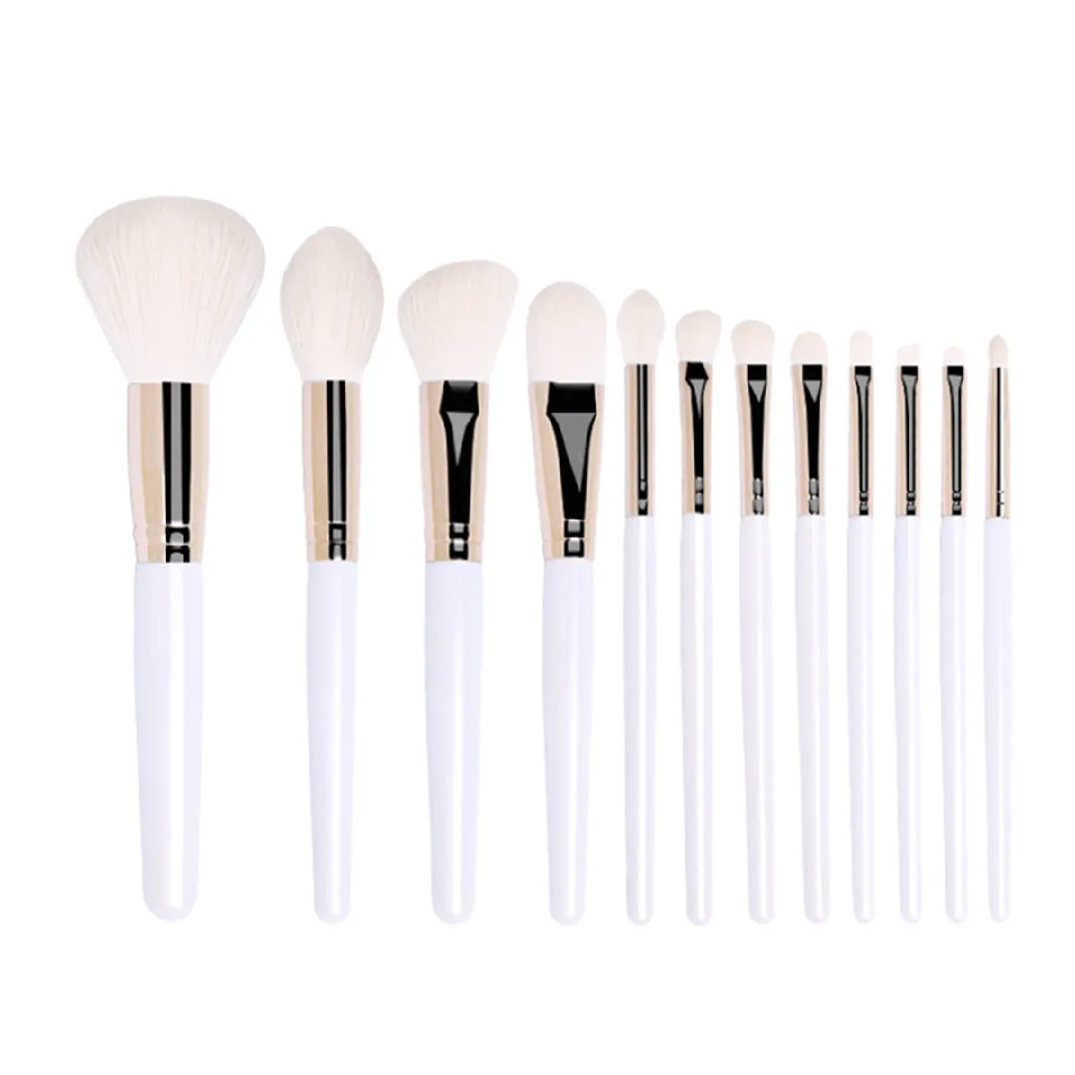 G56 12 pcs Maquillage Brosse Set Soleil Shadow Brush Foundation Foundation Blueule Beauty Tool Voyage Maquillage Maquillage Brosse Brosses Ensemble de brosses