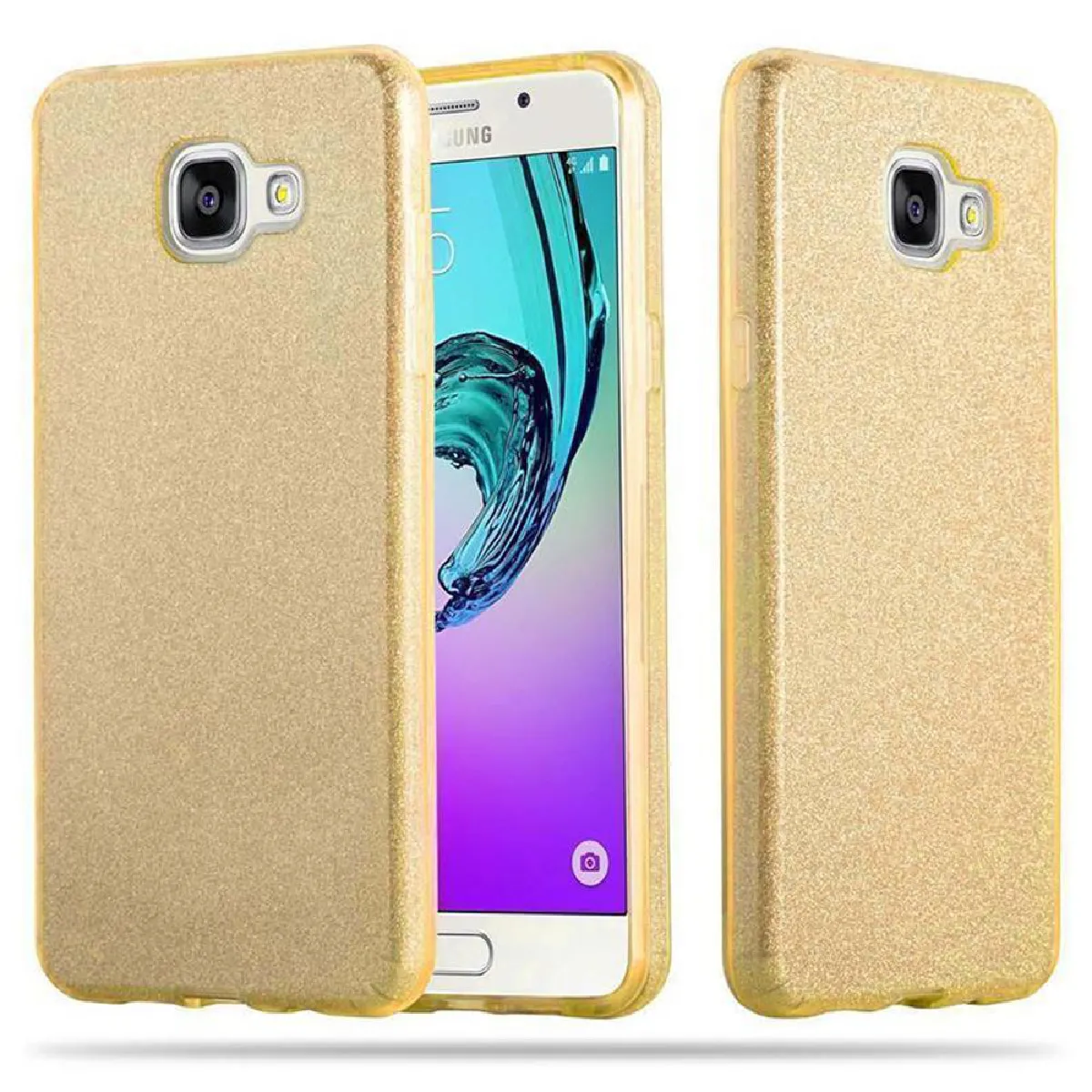 Coque Samsung Galaxy A3 2017 Etui en Or