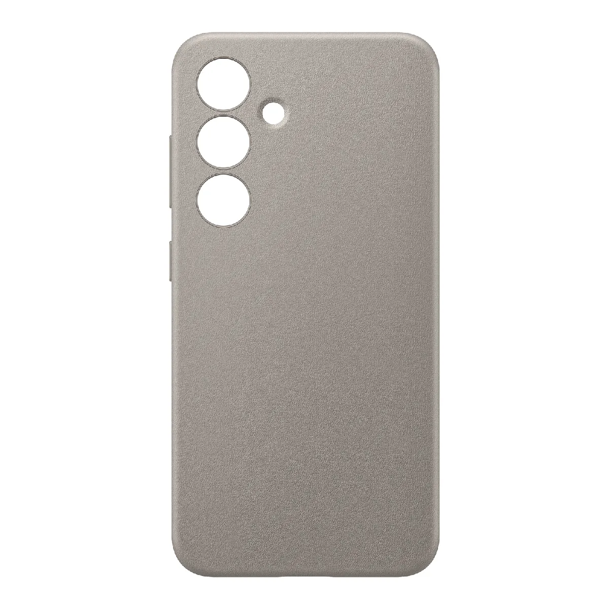 Samsung Coque pour Samsung Galaxy S24 Plus Cuir Végétalien Caméra Protégée Gris