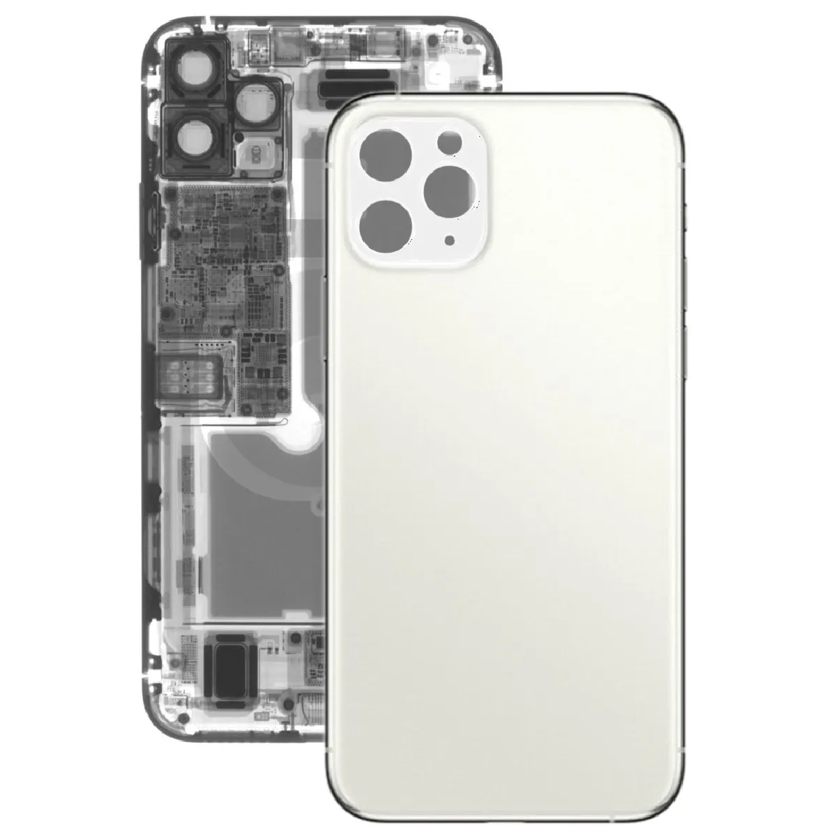 Coque Arrière Batterie Verre pour iPhone 11 Pro Blanc