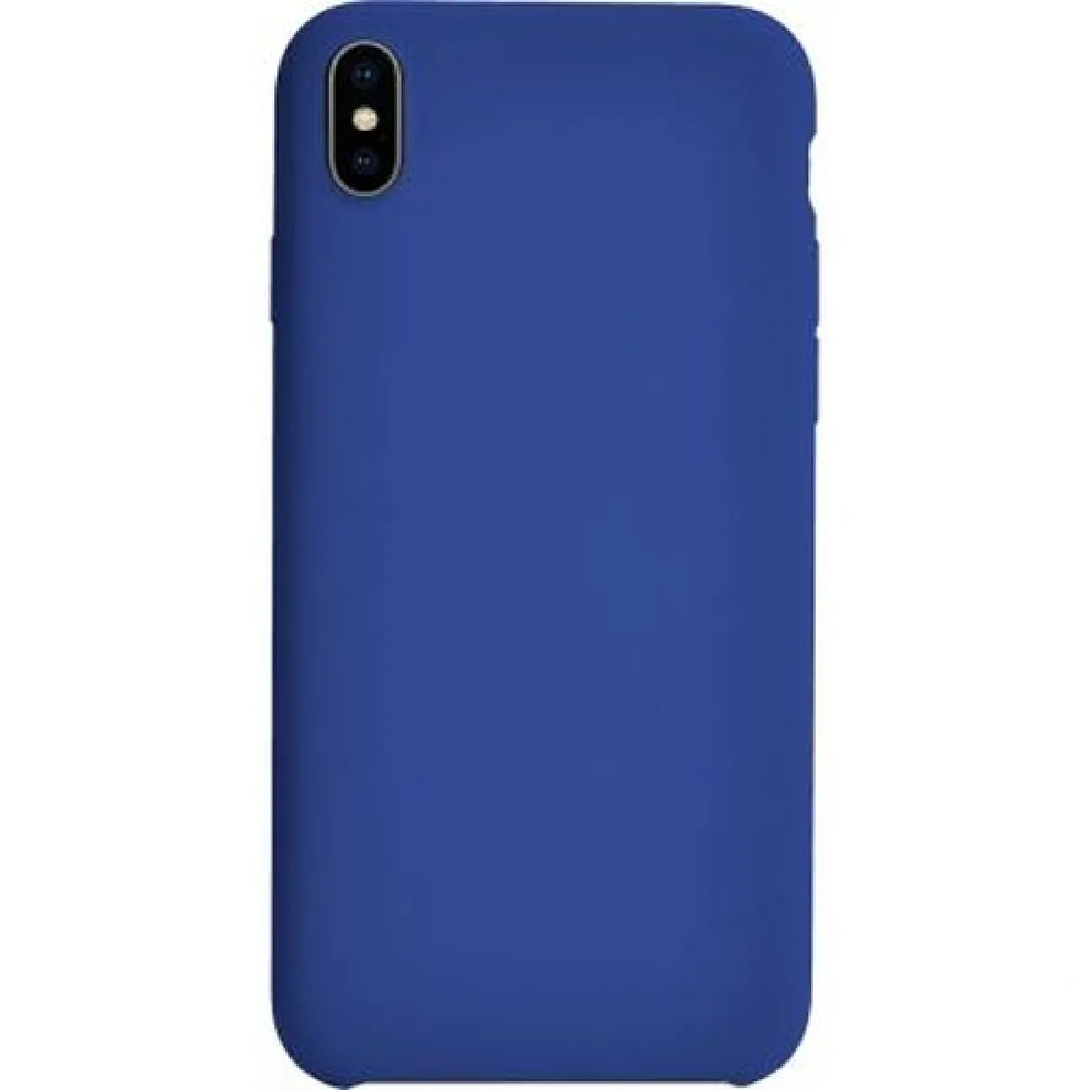 BigBen Connected Coque pour iPhone XS Max Rigide Soft touch en Silicone Bleu