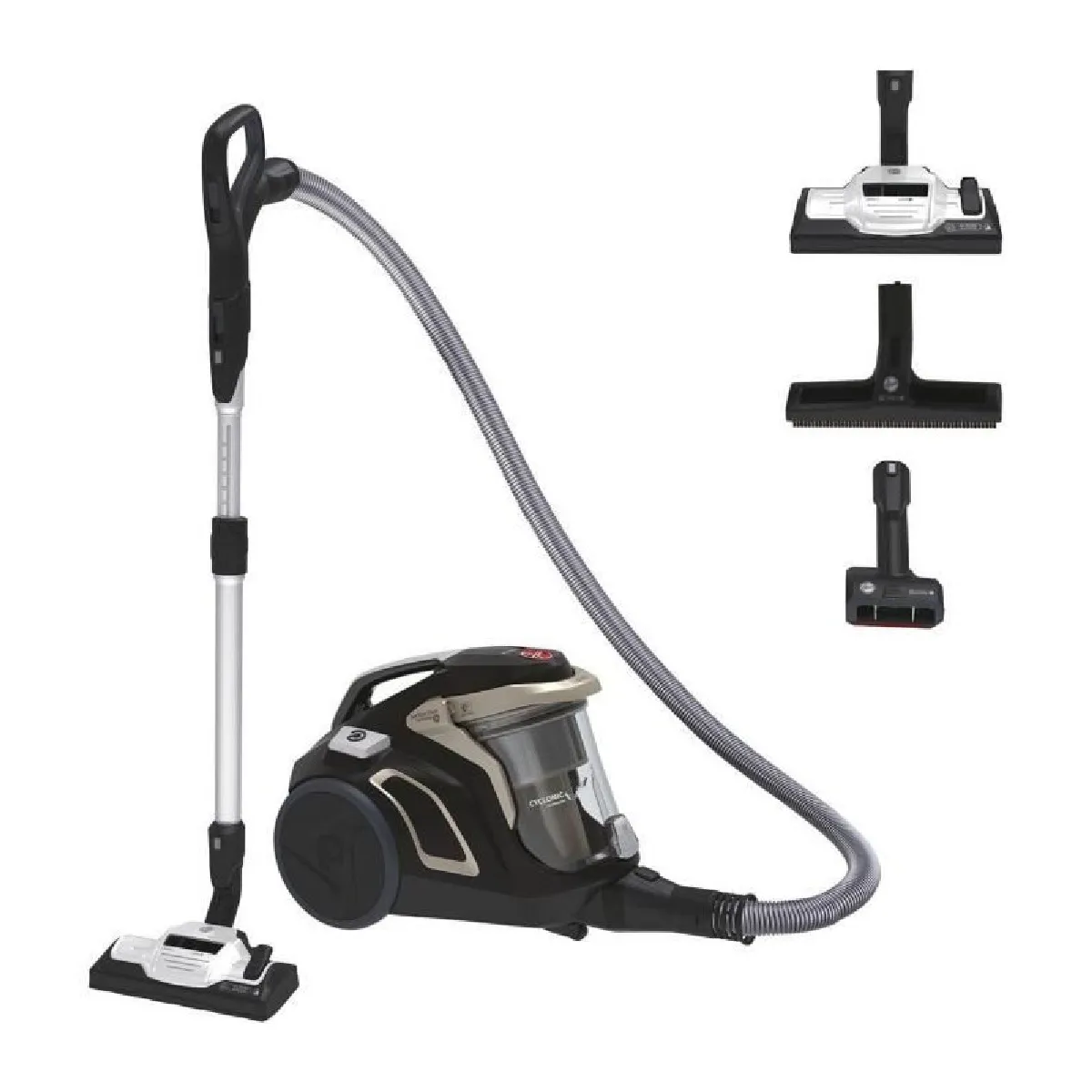 Aspirateur Traineau Sans Sac - HOOVER - HP720PET - 850 W - 68 dBA - Cassette 2 L - Spécial parquet et animaux