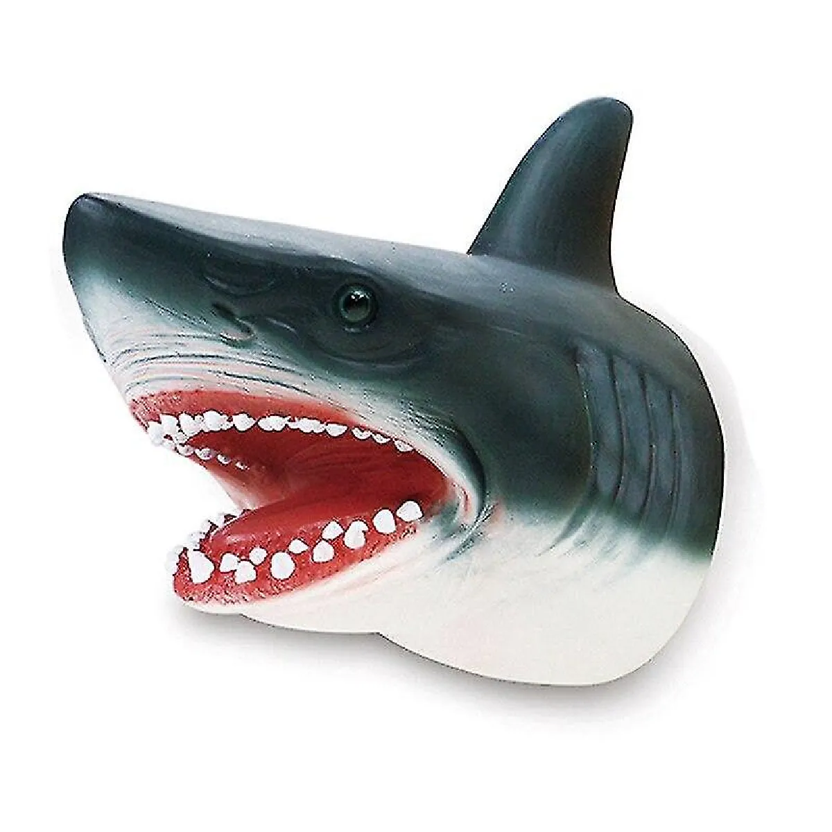 Enfants blagues jeux shark hand marionnette en caoutchouc souple têtes animaux hand marionnettes