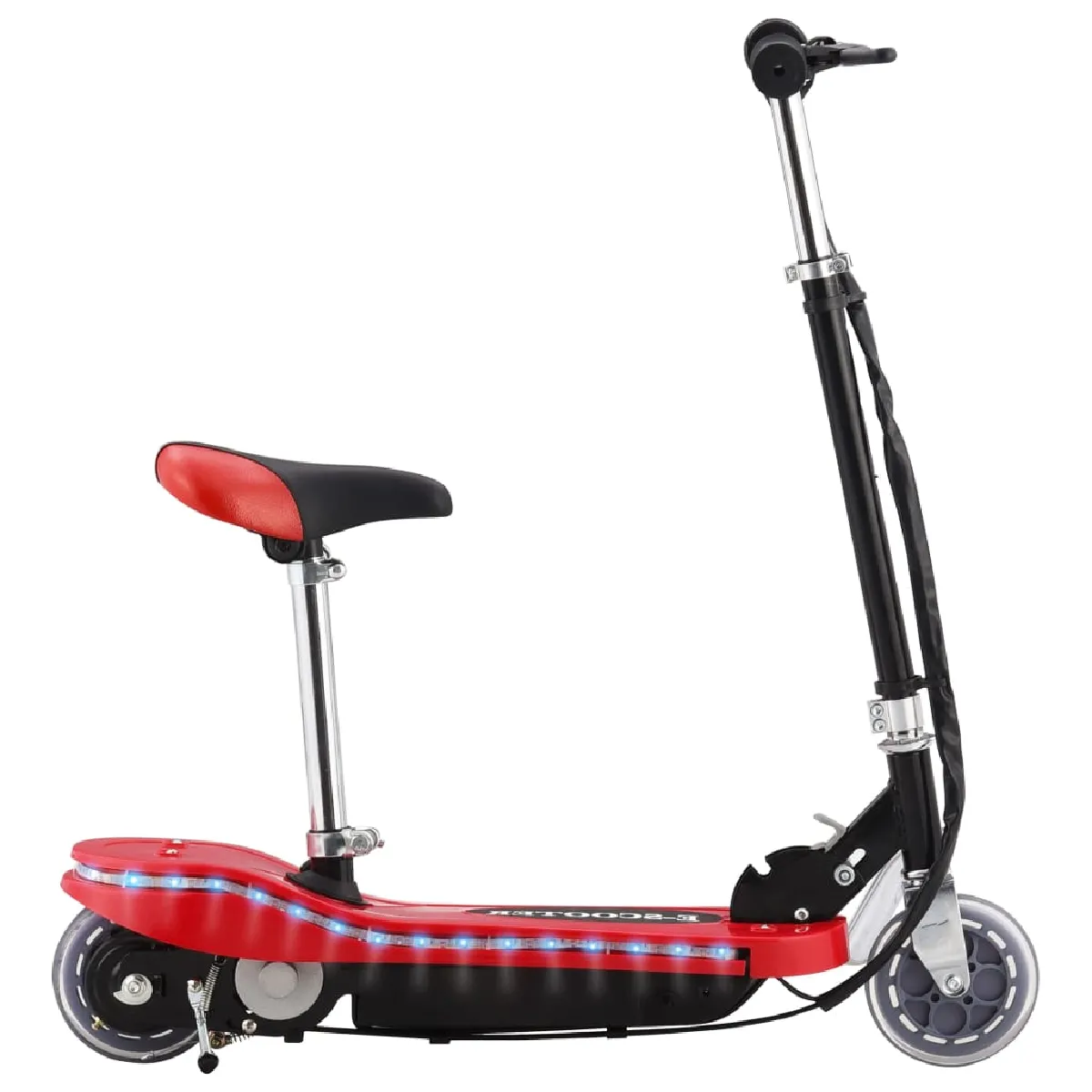 Trottinette électrique avec selle et led 120 watts rouge 02_0004608