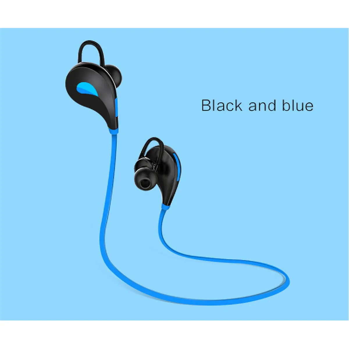 Ecouteurs Bluetooth Sport pour GOOGLE Pixel 3 Smartphone Sans Fil Bouton Son Kit Main Libre INTRA AURICULAIRE Universel (BLEU)