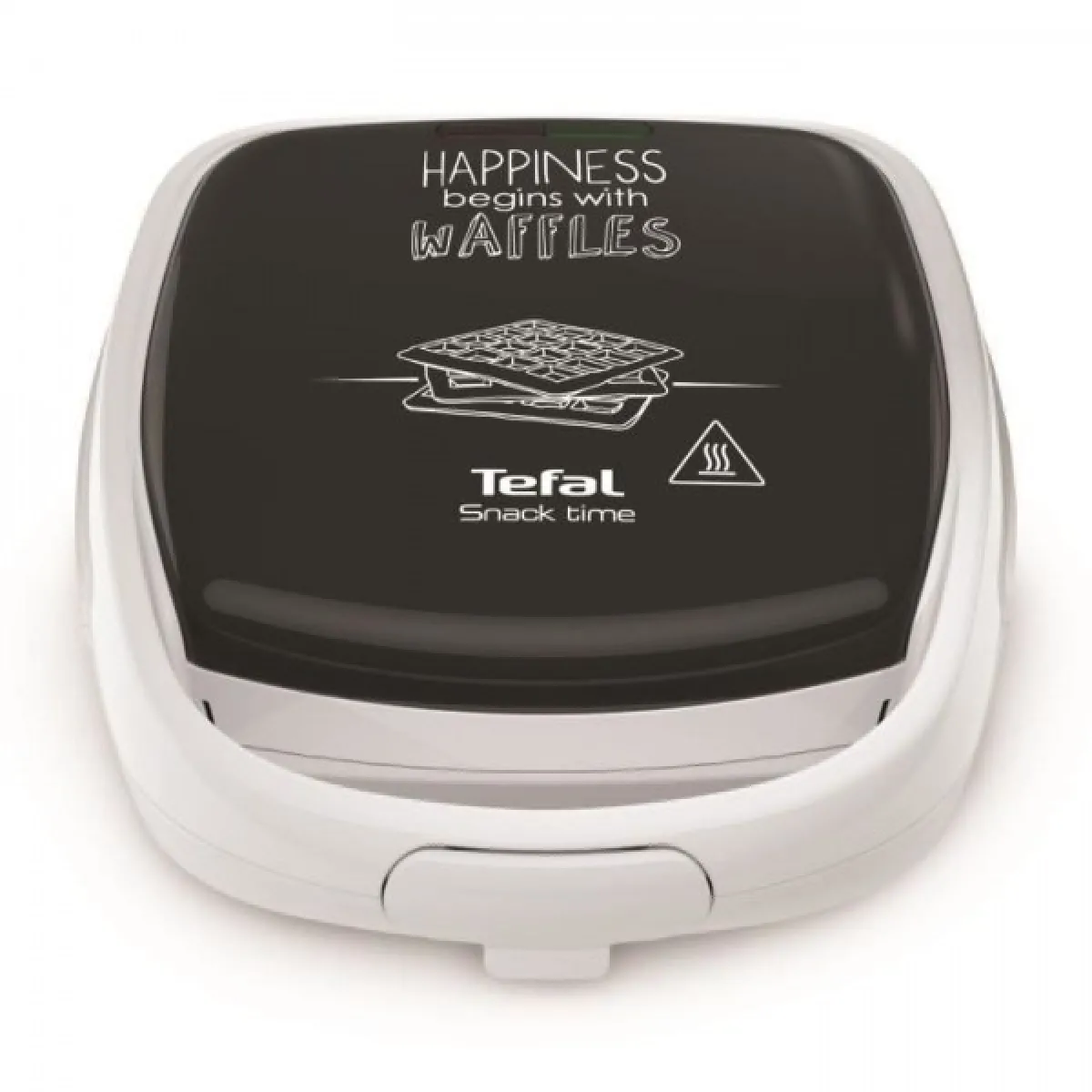 Machine a Gaufre - Gaufrier Electrique TEFAL SW341112 Snack Time Happiness Croque gaufre, Jeux de plaque inclus, Indicateur lumineux, Loquet poignée, Rangement vertic