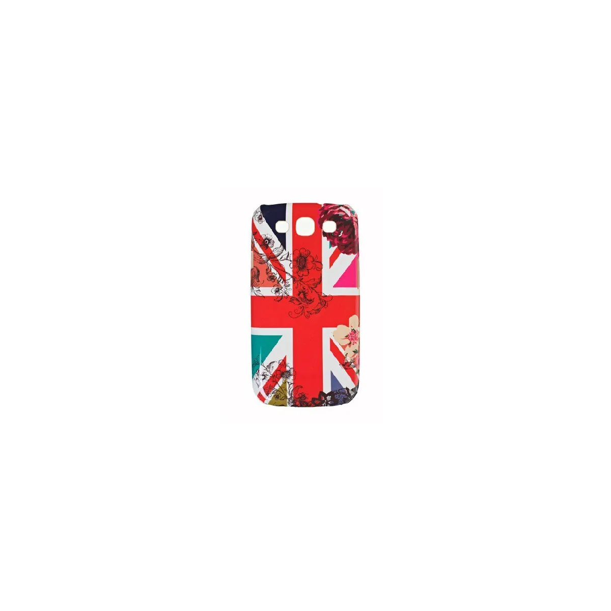 Coque drapeau Angleterre et fleurs Accessorize Galaxy SIII