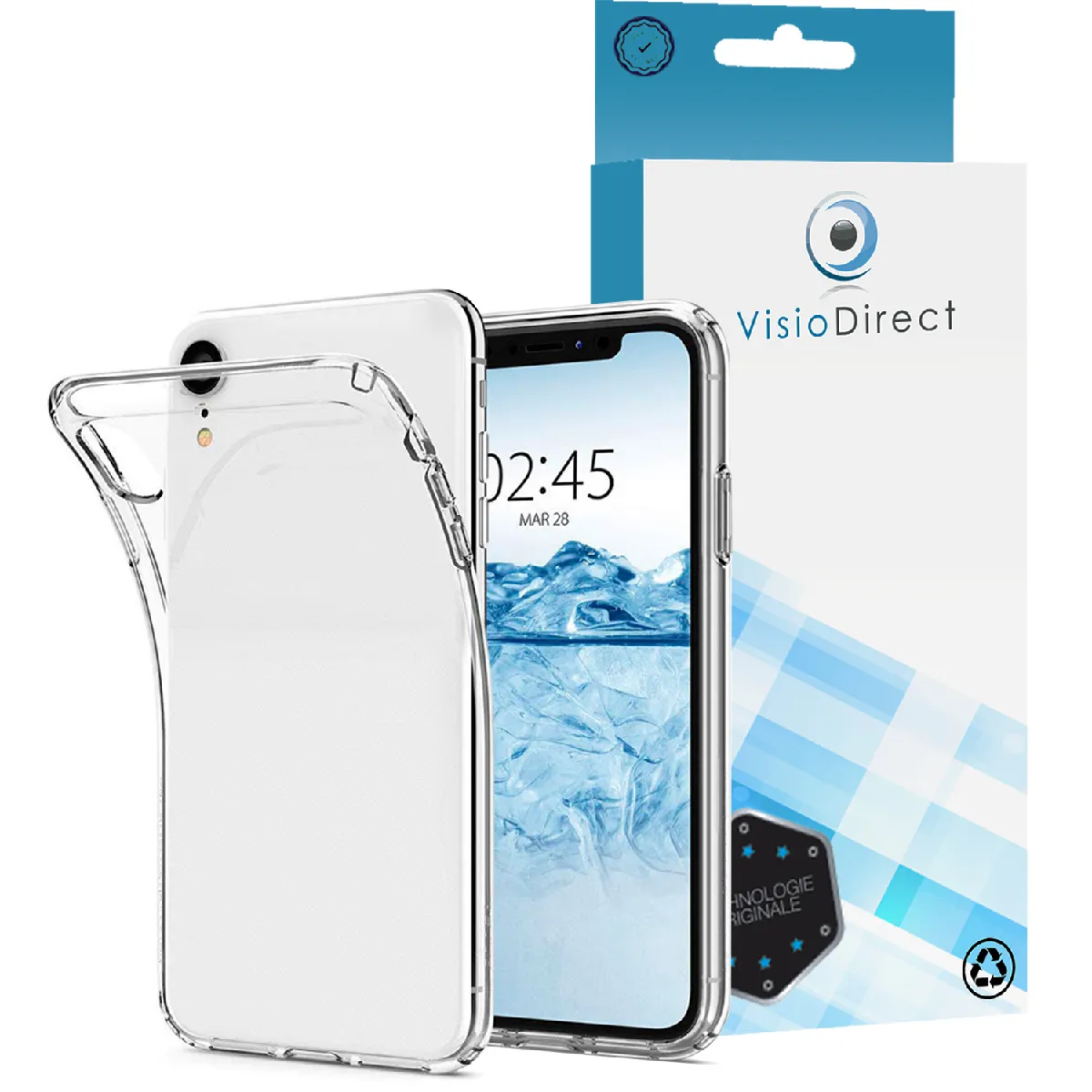 Coque de protection pour mobile Huawei Y7 PRIME 2018 5.99"" souple silicone ultra-transparent -Visiodirect-