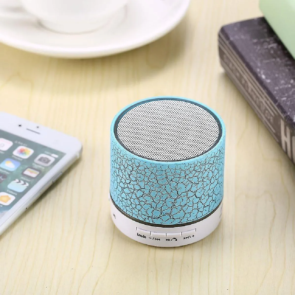 Yyh superbe son grand driver 45 mm mini-musique bluetooth haut-haut-parleur avec câble USB