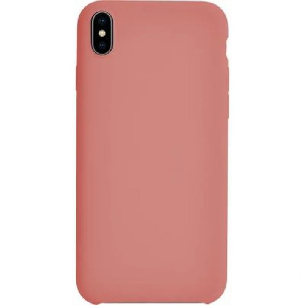 BigBen Connected Coque pour iPhone XS Max Rigide Soft touch en Silicone Corail