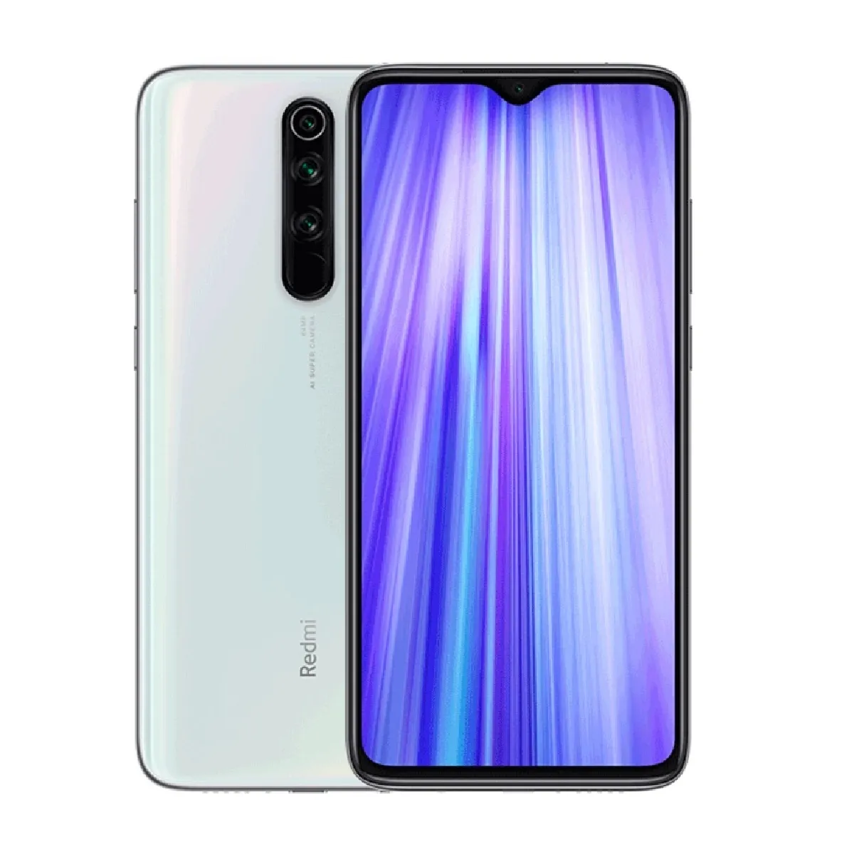 Smartphone Xiaomi Redmi Note 8 Pro 6+64Go 64.0MP+8.0MP+2.0MP+2.0MP 4500mAh,Blanc