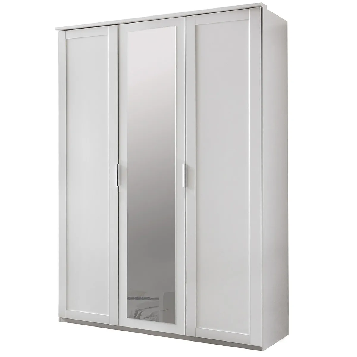 Armoire de rangement pour enfant en panneaux de particules blanc - Dim : 135 x 210 x 58 cm