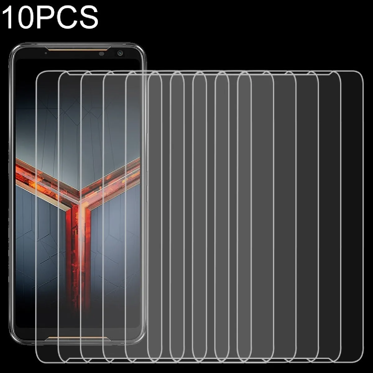 Protection Film de verre trempé non plein écran pour 10 PCS 9H 2.5D ASUS ROG Phone 2 ZS660KL