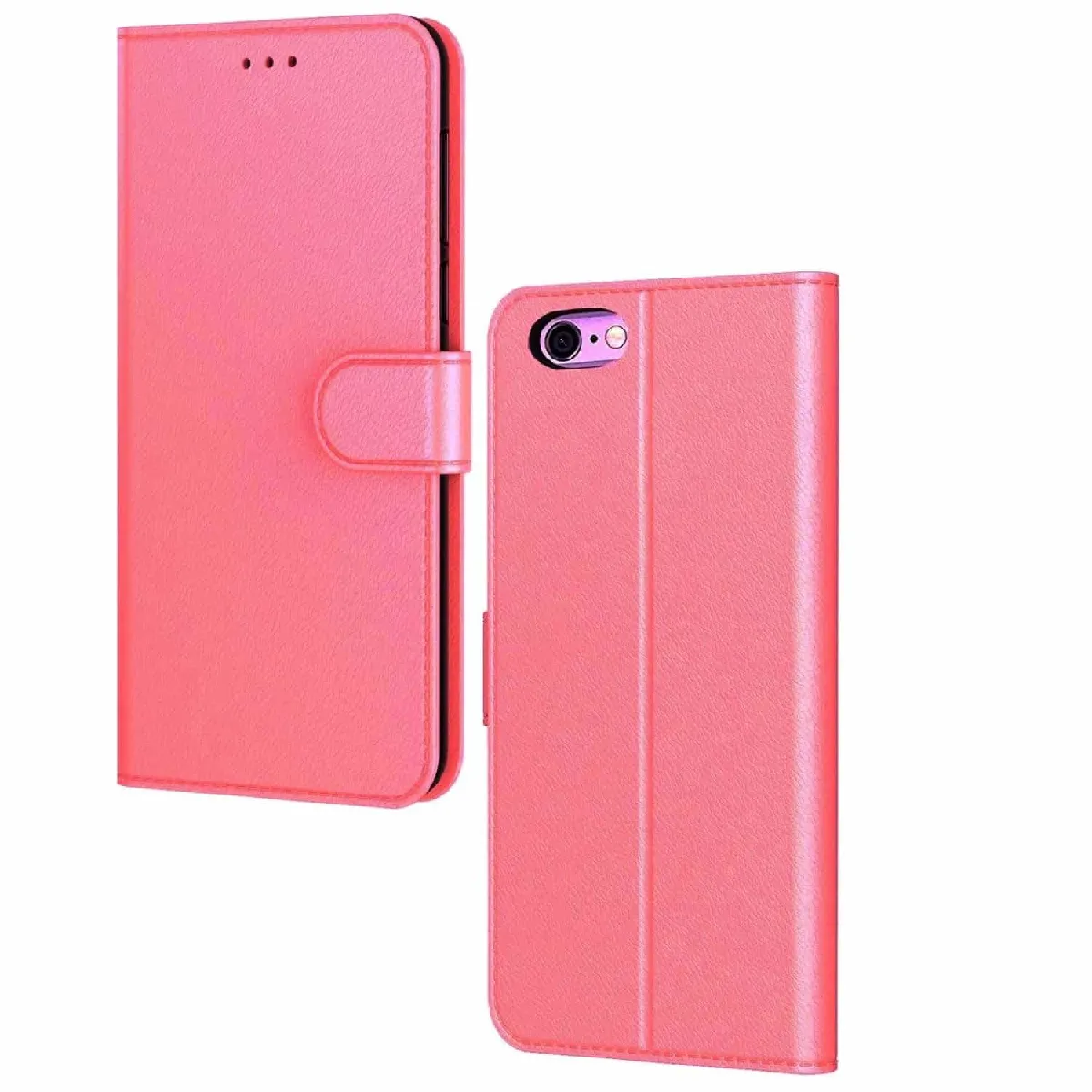 Coque Etui Housse de protection Portefeuille pour iPhone 6(S) -Rose