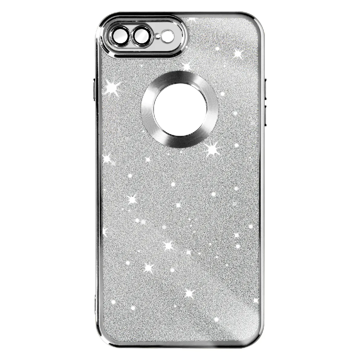 Coque iPhone 8 Plus Paillette Argent