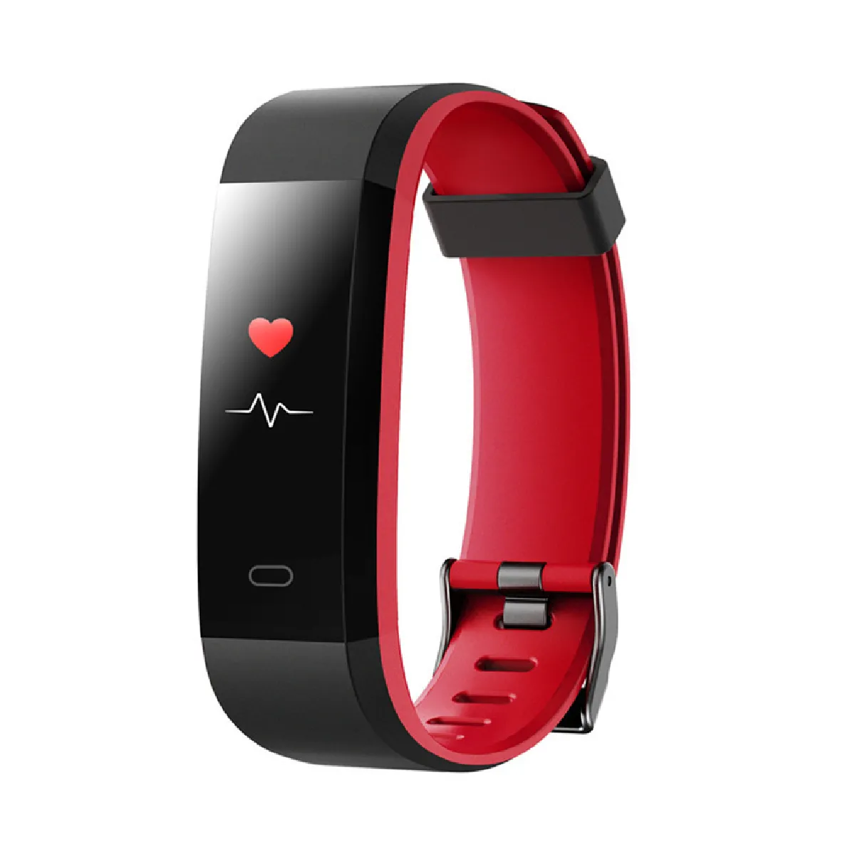 Wristband Smart Fréquence Cardiaque Tensiomètre Bluetooth Fitness Montre(Rouge)