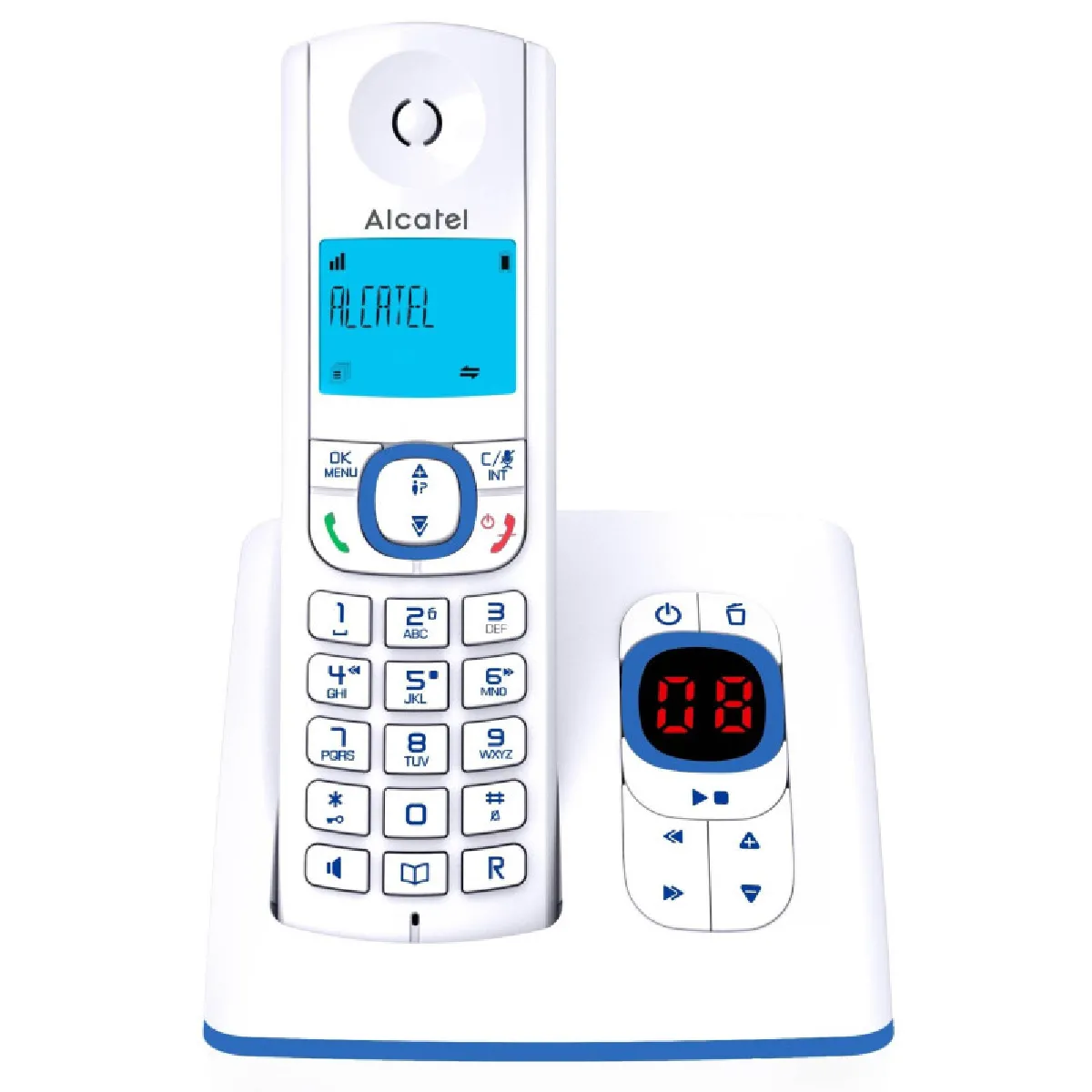 Téléphone fixe ALCATEL F 530 VOICE BLEU