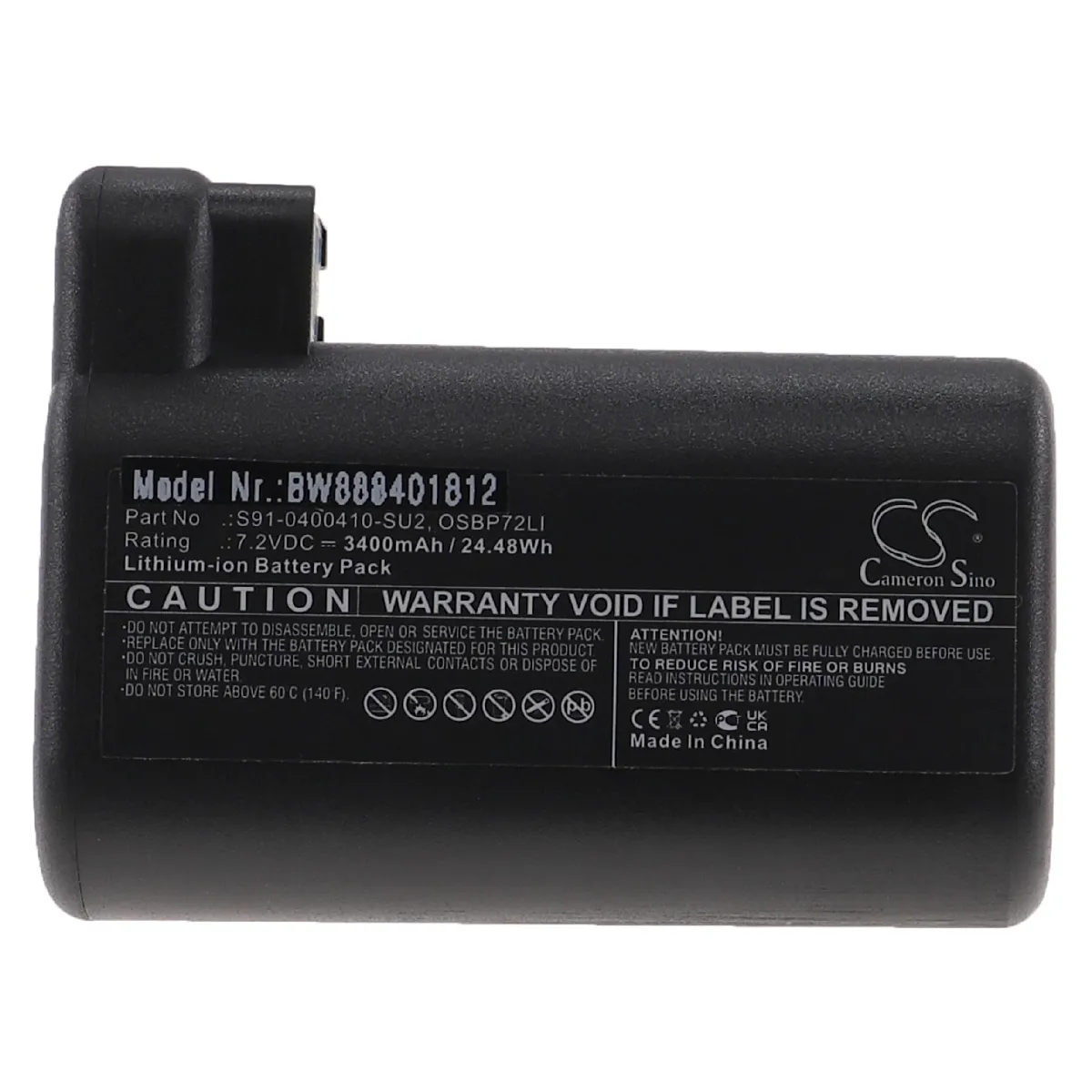 vhbw Batterie compatible avec Electrolux 900277264, 900277267, 900277292, 900277466 aspirateur, robot électroménager (3400mAh, 7,2V, Li-ion)