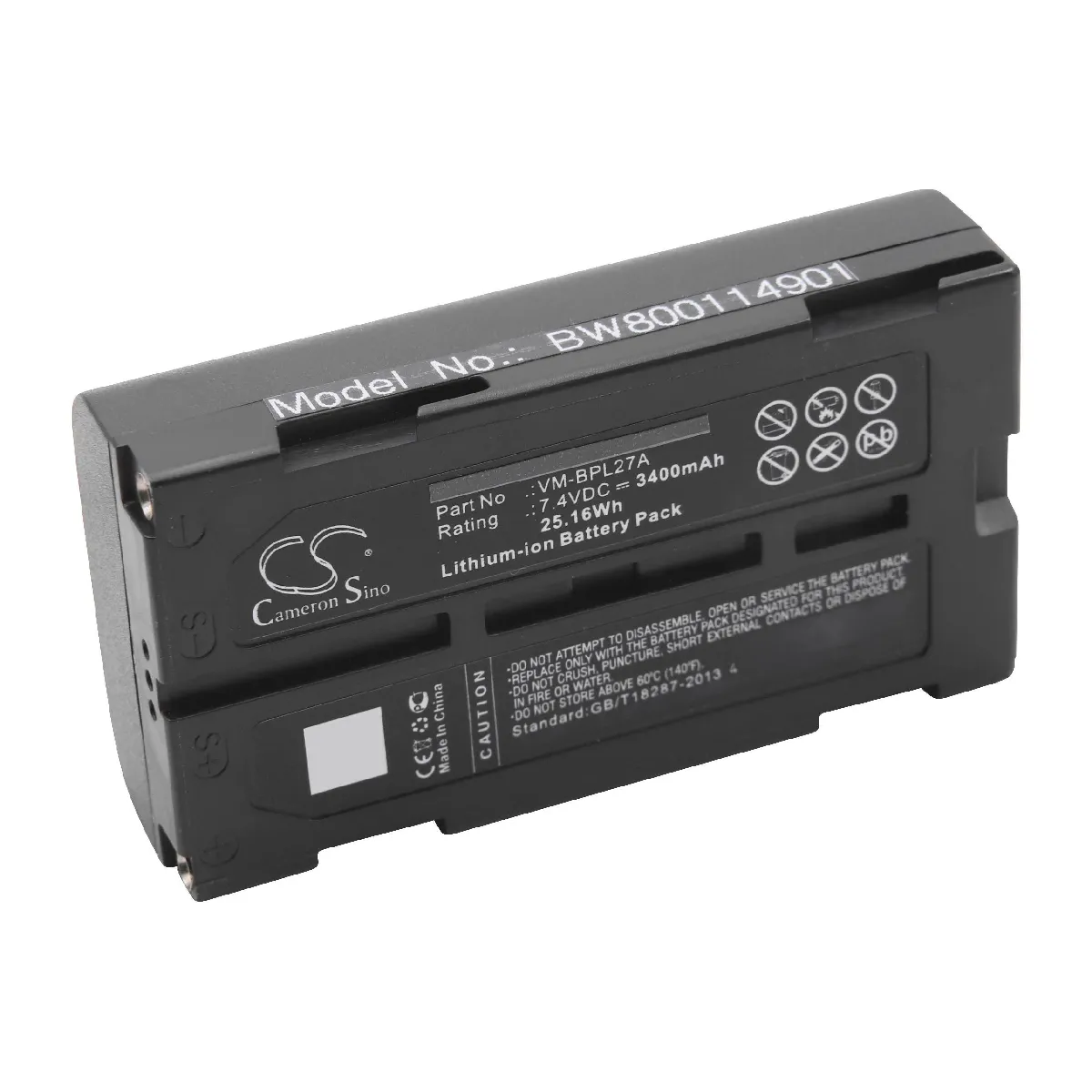 vhbw Batterie Li-Ion 3400mAh (7.4V) pour appareil photo caméra Camcorder Panasonic SDR-H20EG-S, SDR-H250, SDR-H250E-S, SDR-H250EB-S, SDR-H250EG-S