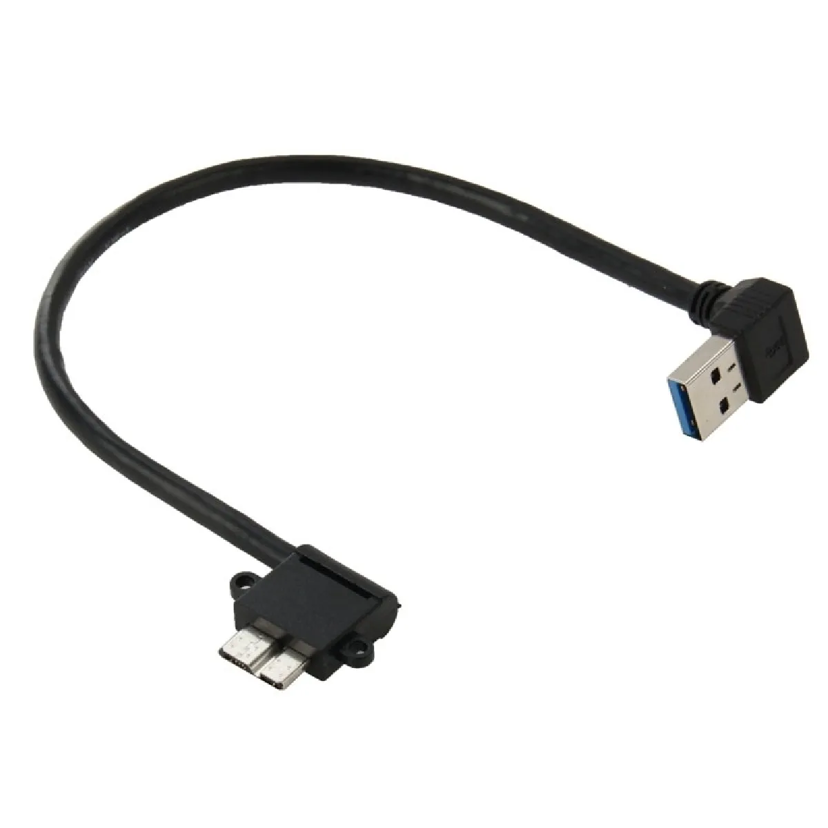 Câble pour Samsung Galaxy Note III / N9000, Longueur: 26cm de données USB 3.0 à Micro 3.0 90 degrés