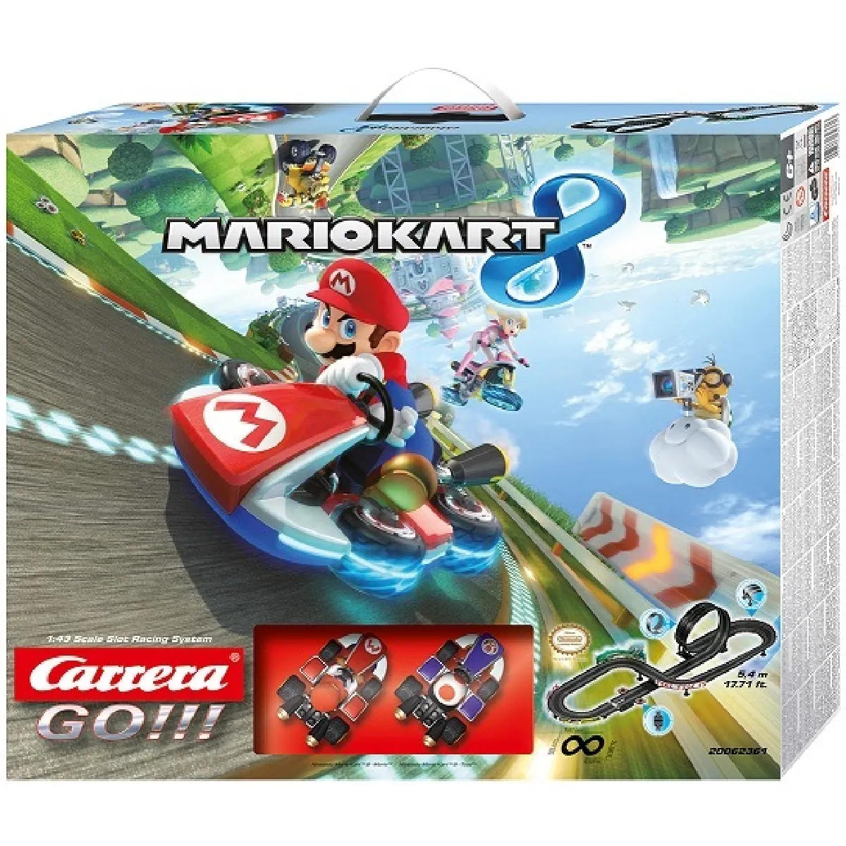 Circuit voitureCarrera Go Nintendo Mario Kart 8 - Mario et Toad