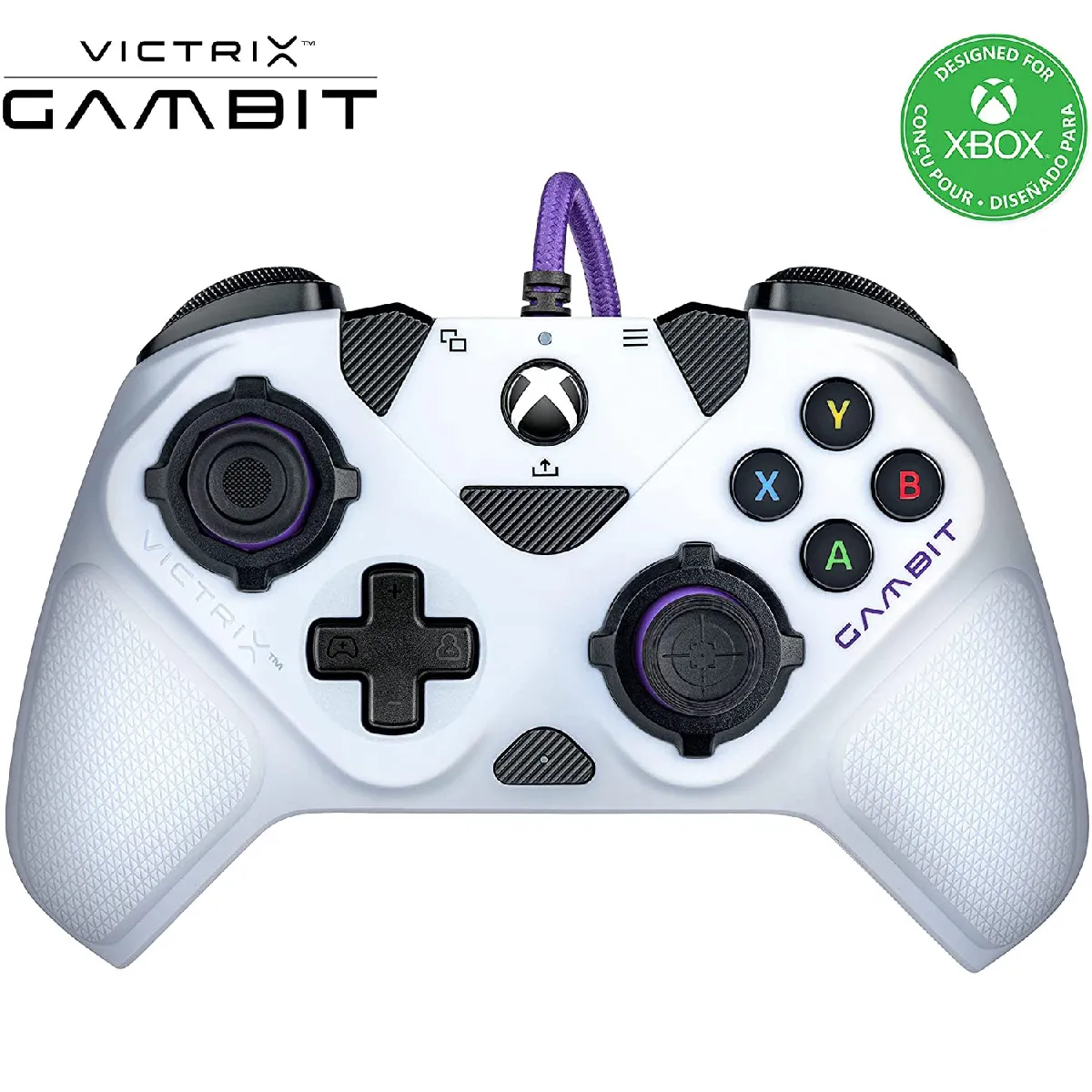 Manette Pro filaire Pdp Victrix Gambit dual core pour Xbox One, Séries S X et PC