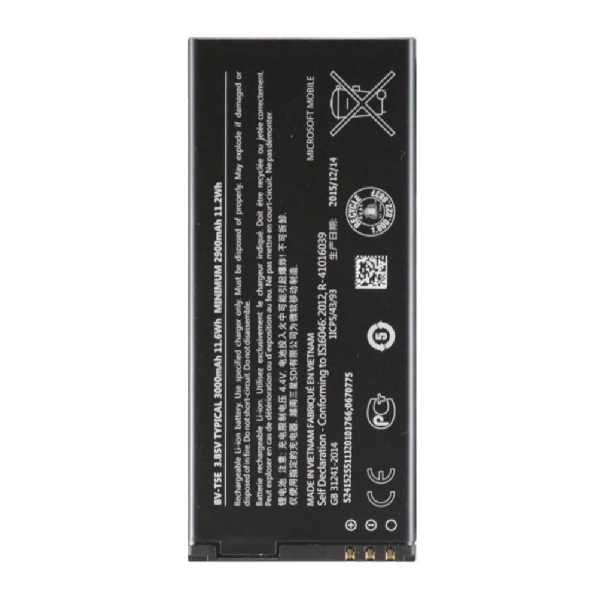 Batterie 2900mAh 3.85V Pour Microsoft Lumia 950