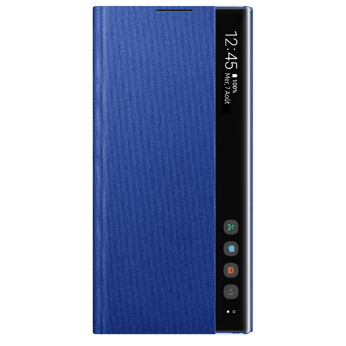 Clear View Cover Galaxy Note10 plus - Bleu