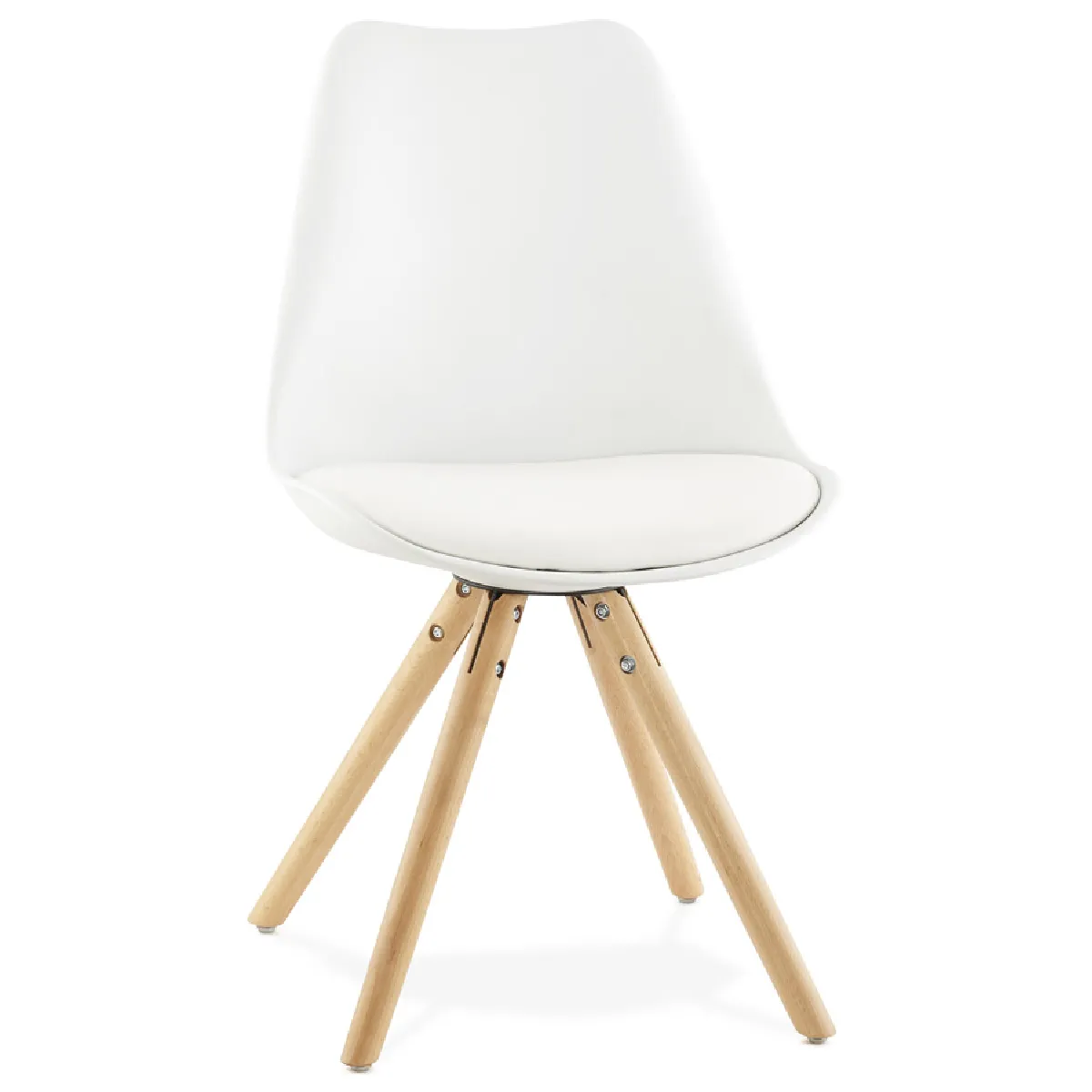 Chaise scandinave 'GOUJA' blanche