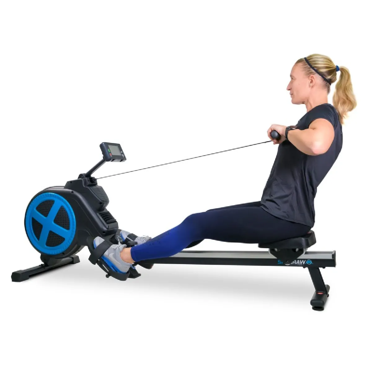 Rameur d'appartement pliable ROWER ULTRA Résistance magnétique réglable 8 niveaux, Roue d'inertie 2 kg